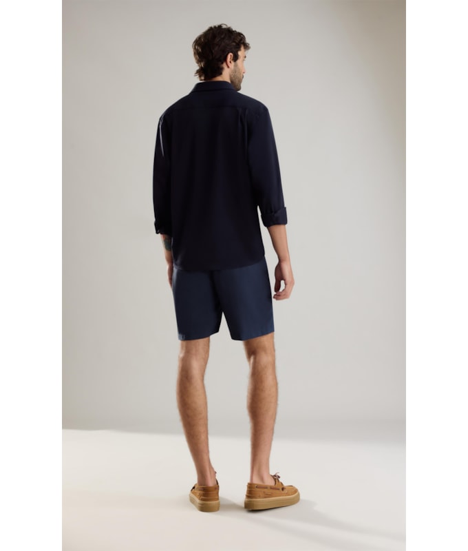 Camisa Tecno Piquet Ml Dark Navy