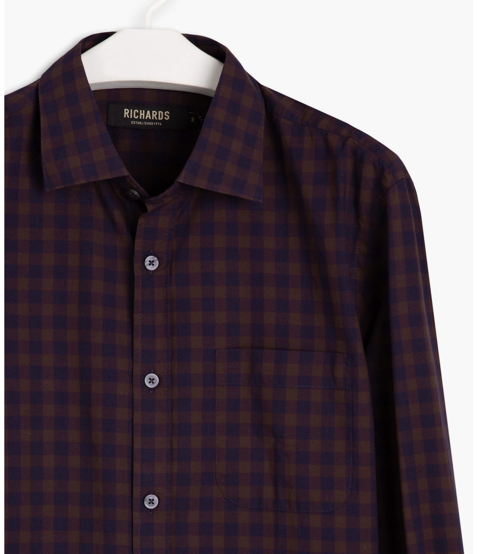 Camisa Texas Xadrez Ml Marrom