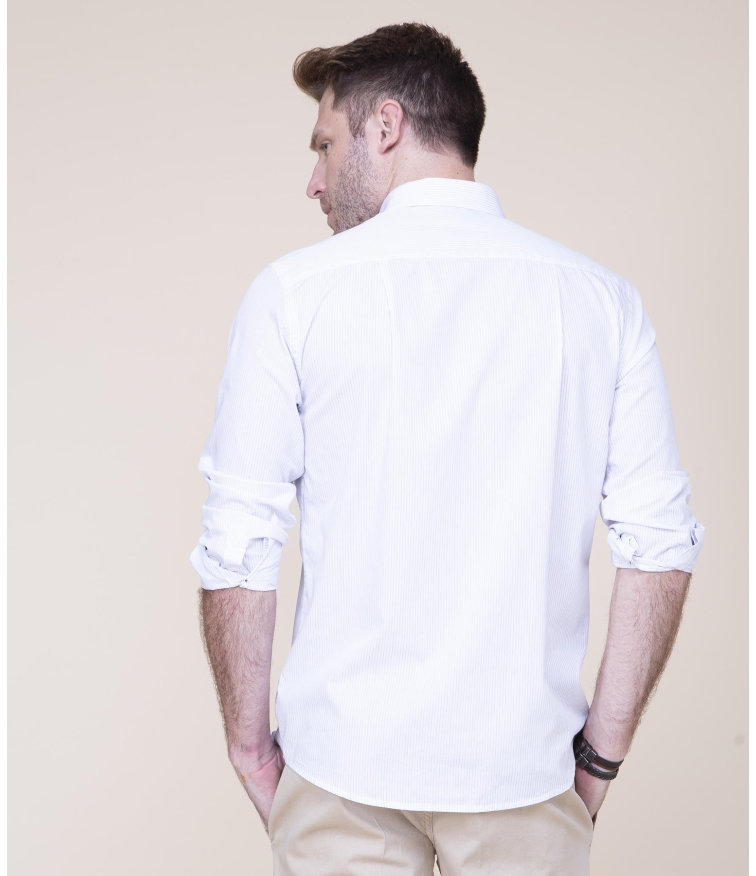 Camisa Toquio Listrada Ml Marinho