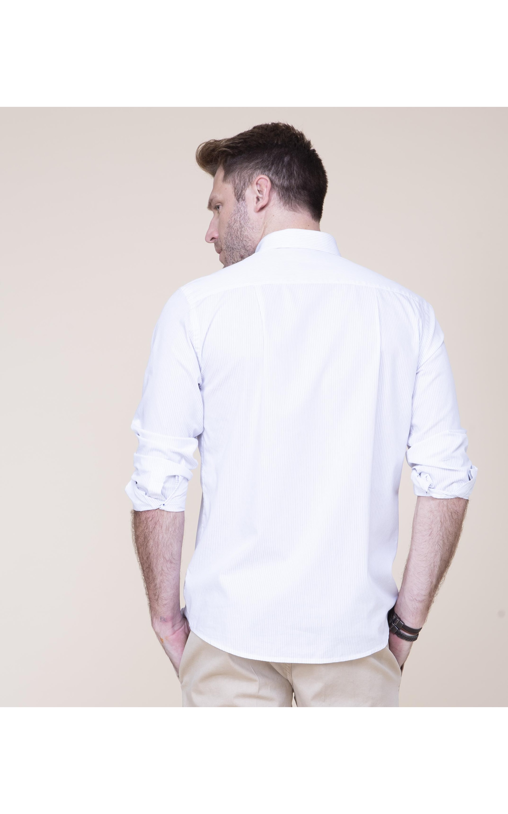 Camisa Toquio Listrada Ml Marinho