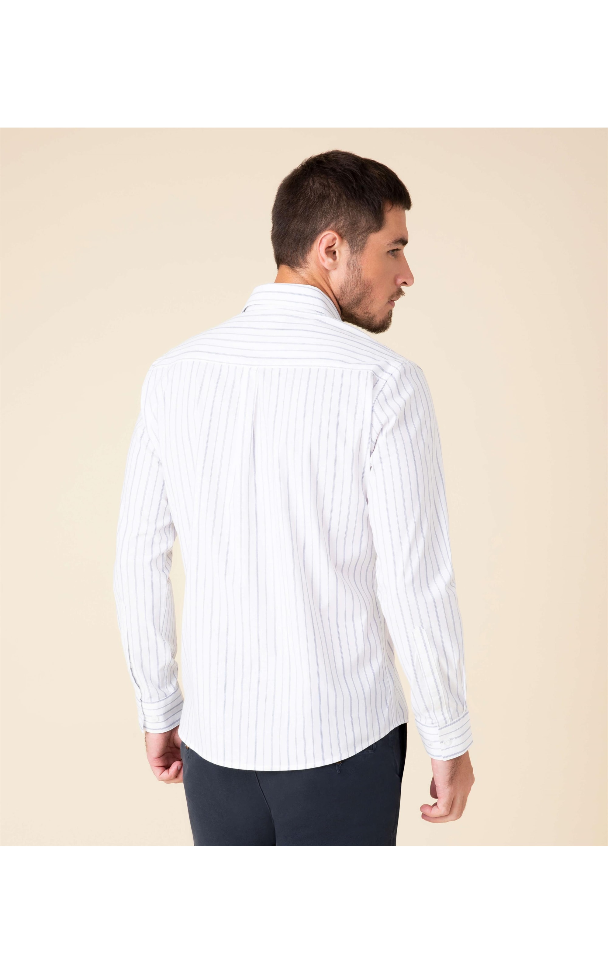 Camisa Torben Listrada Azul Bic