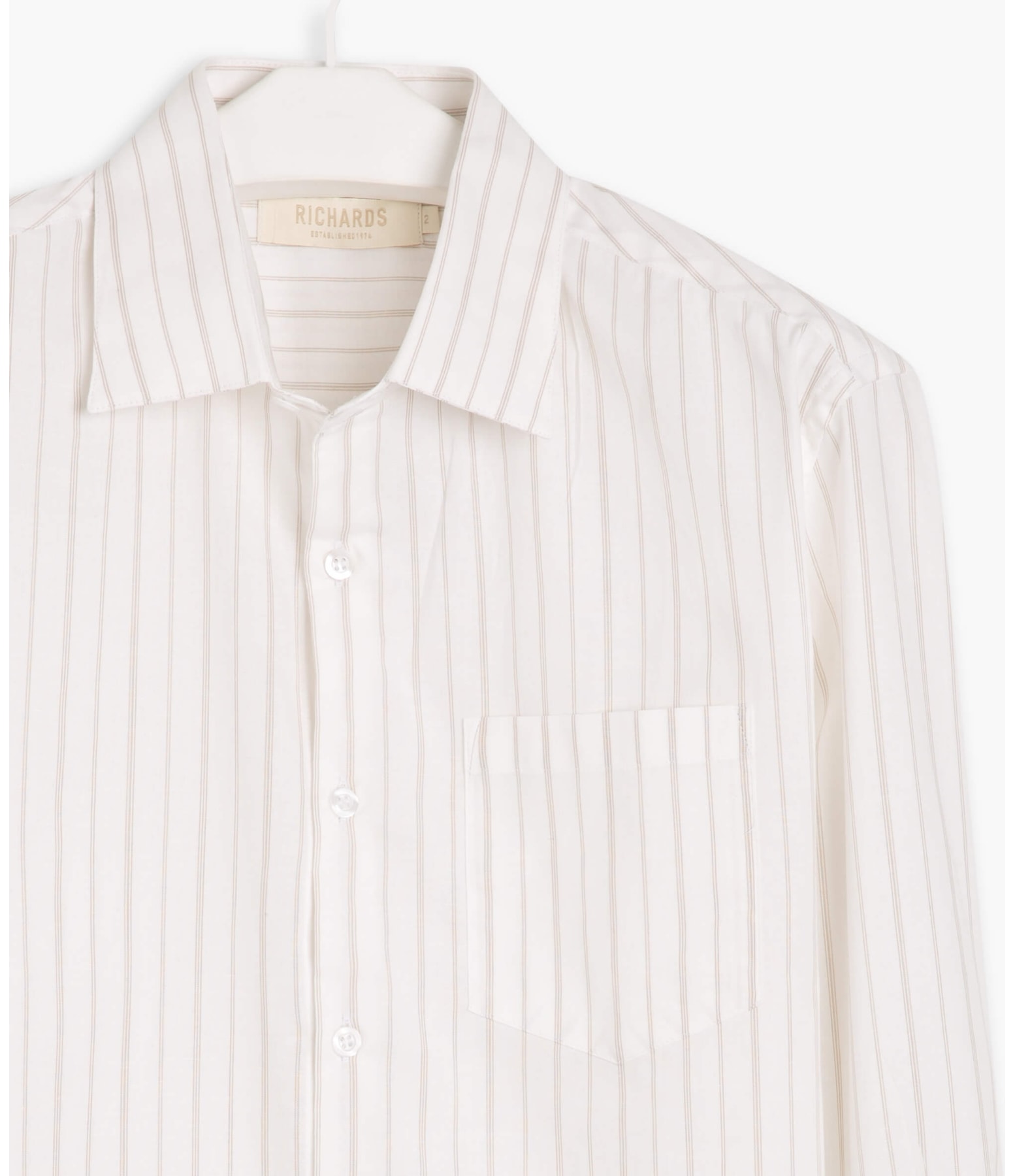 Camisa Torben Listrada Verde Oliva