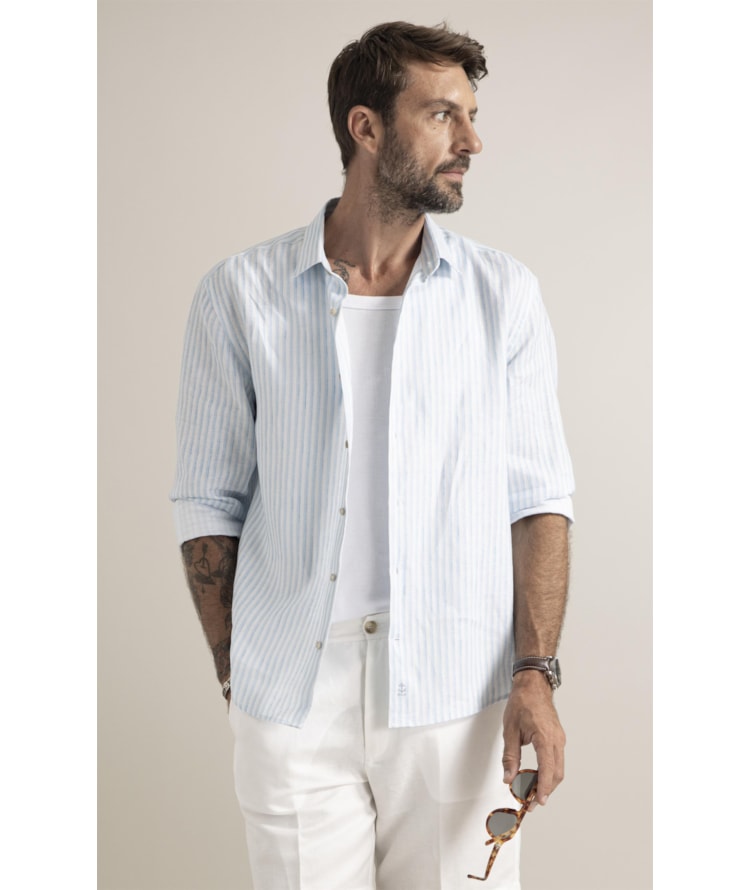 Camisa Toulon Azul Claro