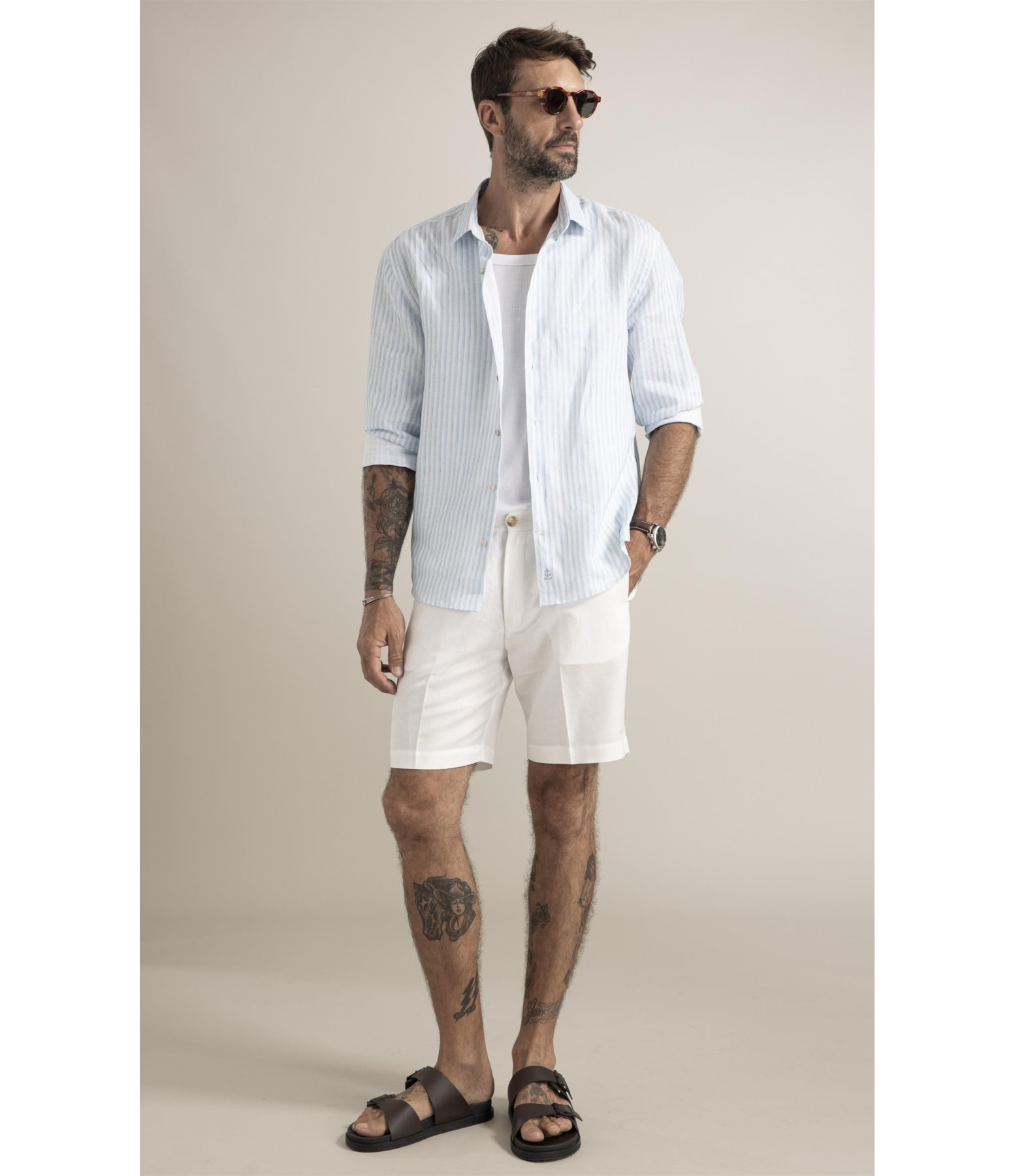 Camisa Toulon Azul Claro