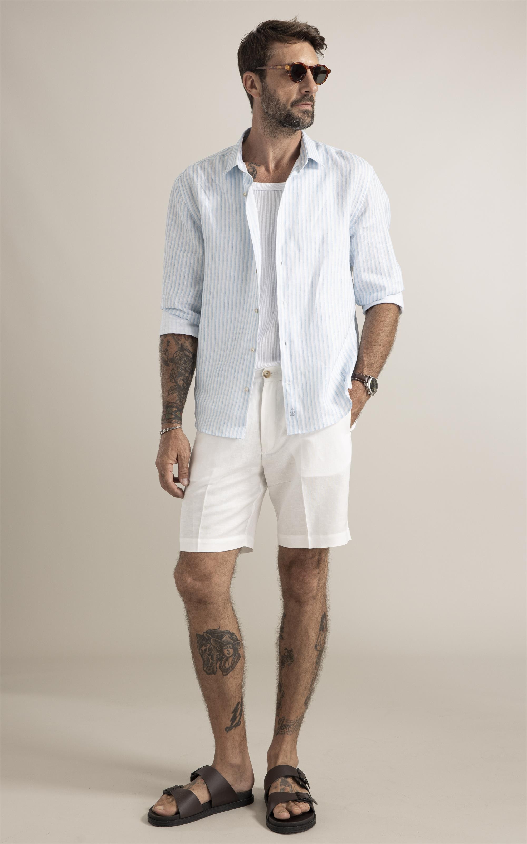 Camisa Toulon Azul Claro