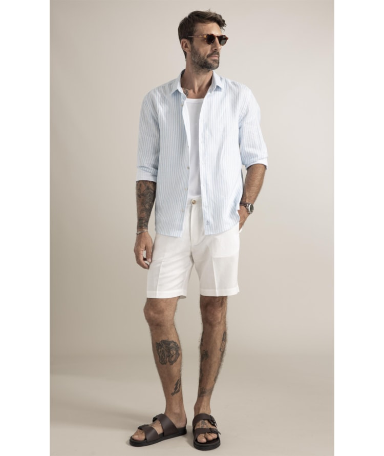 Camisa Toulon Azul Claro