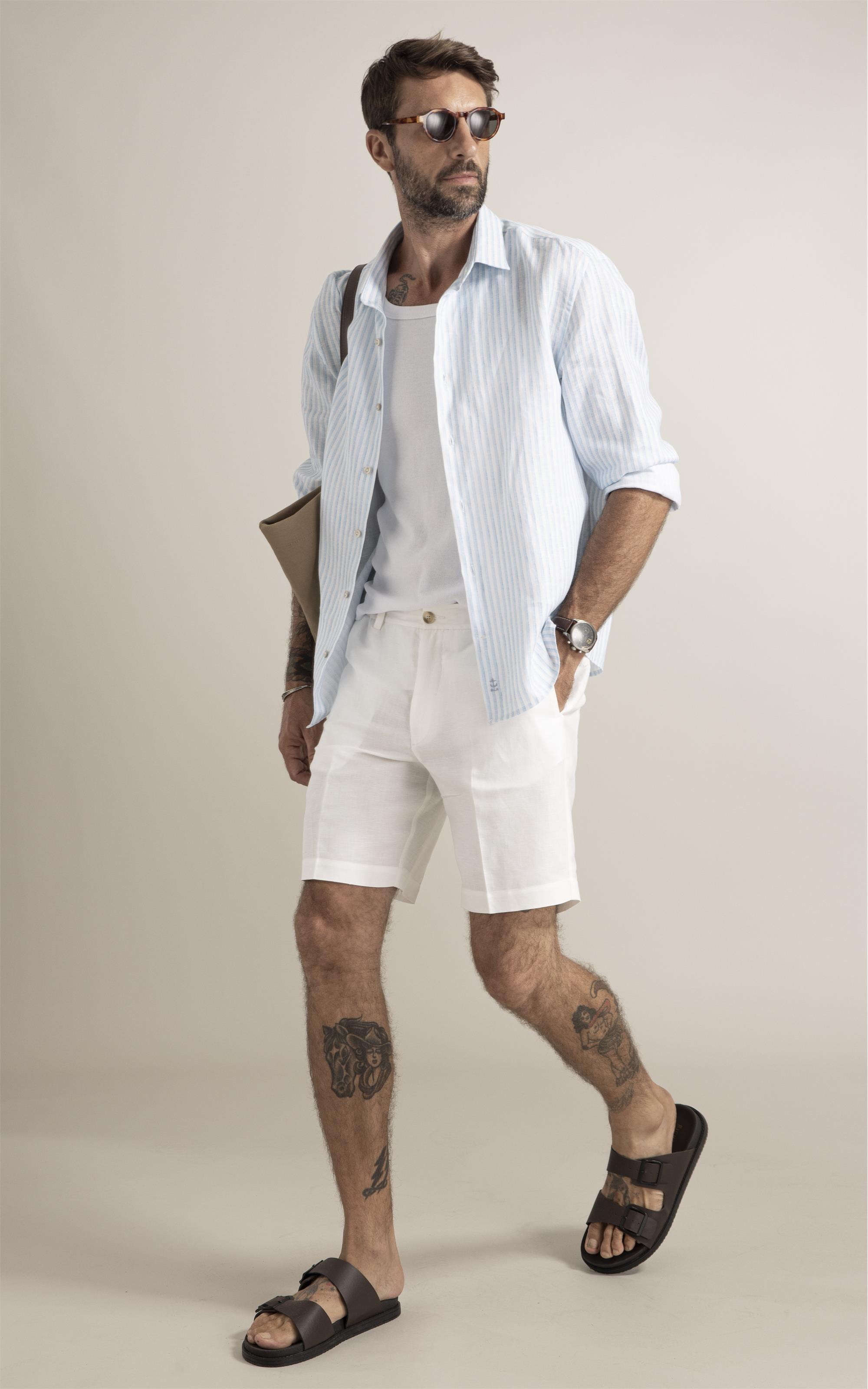 Camisa Toulon Azul Claro