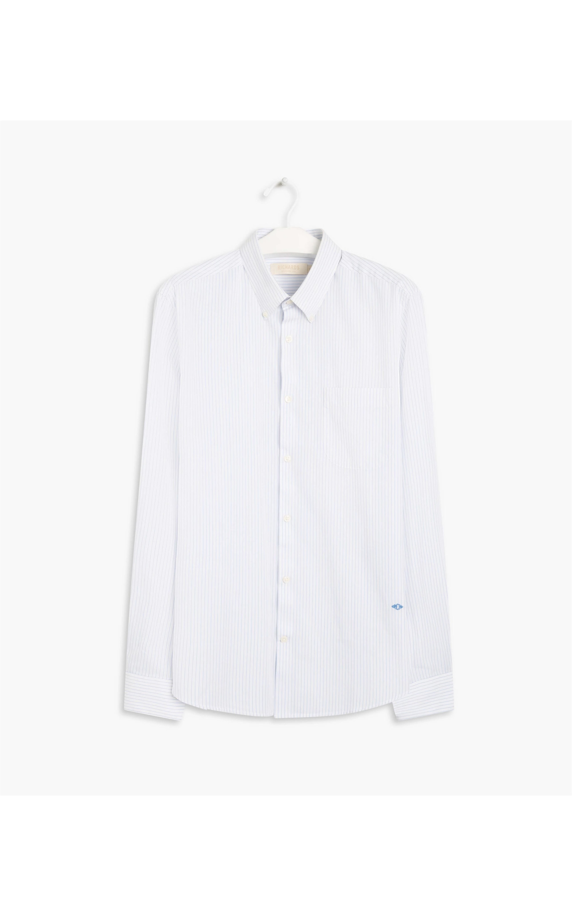 Camisa Tr Scot Listrada Ml Azul Marinho