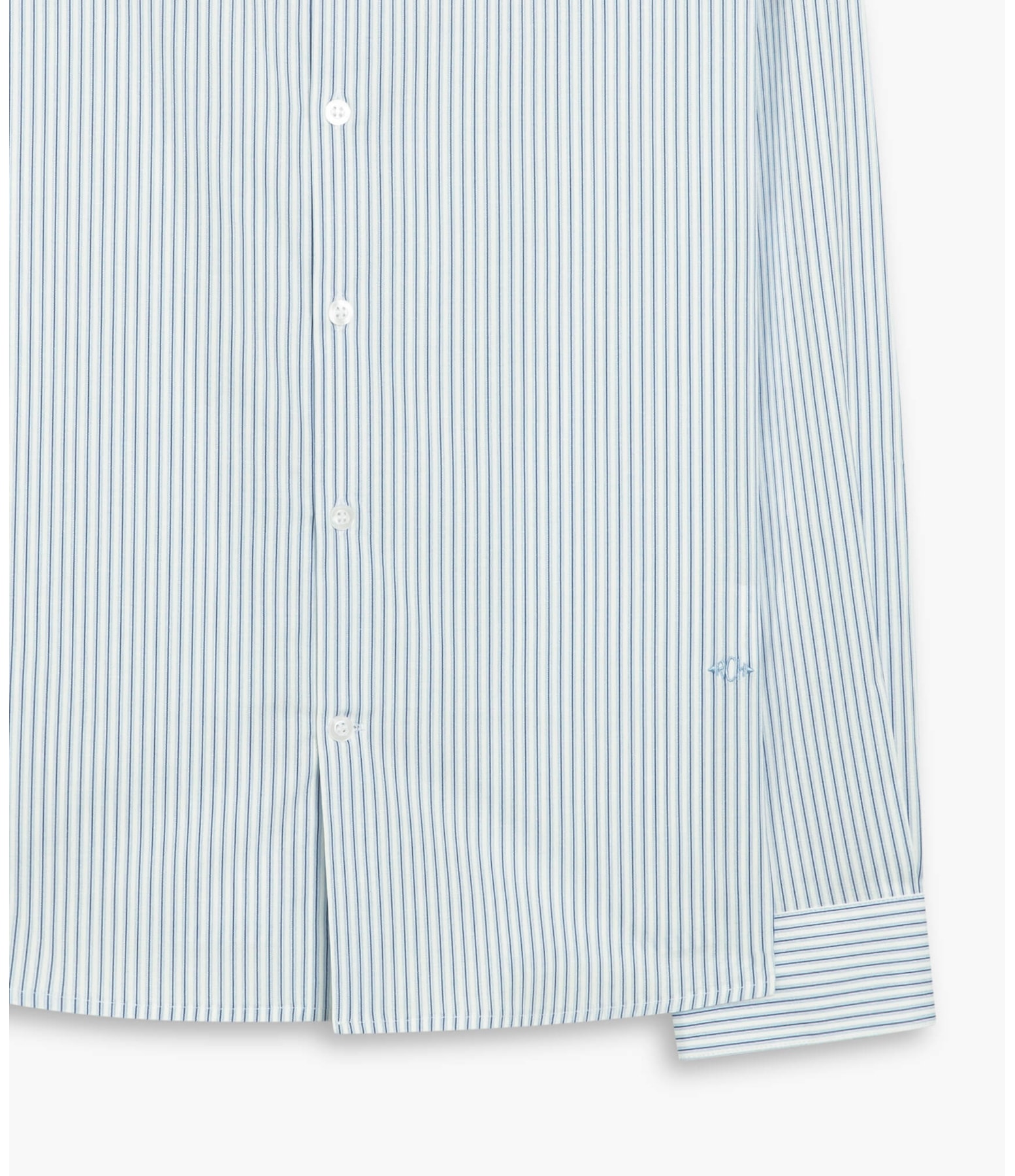 Camisa Traveller Bruno Listrada Ml Azul Claro