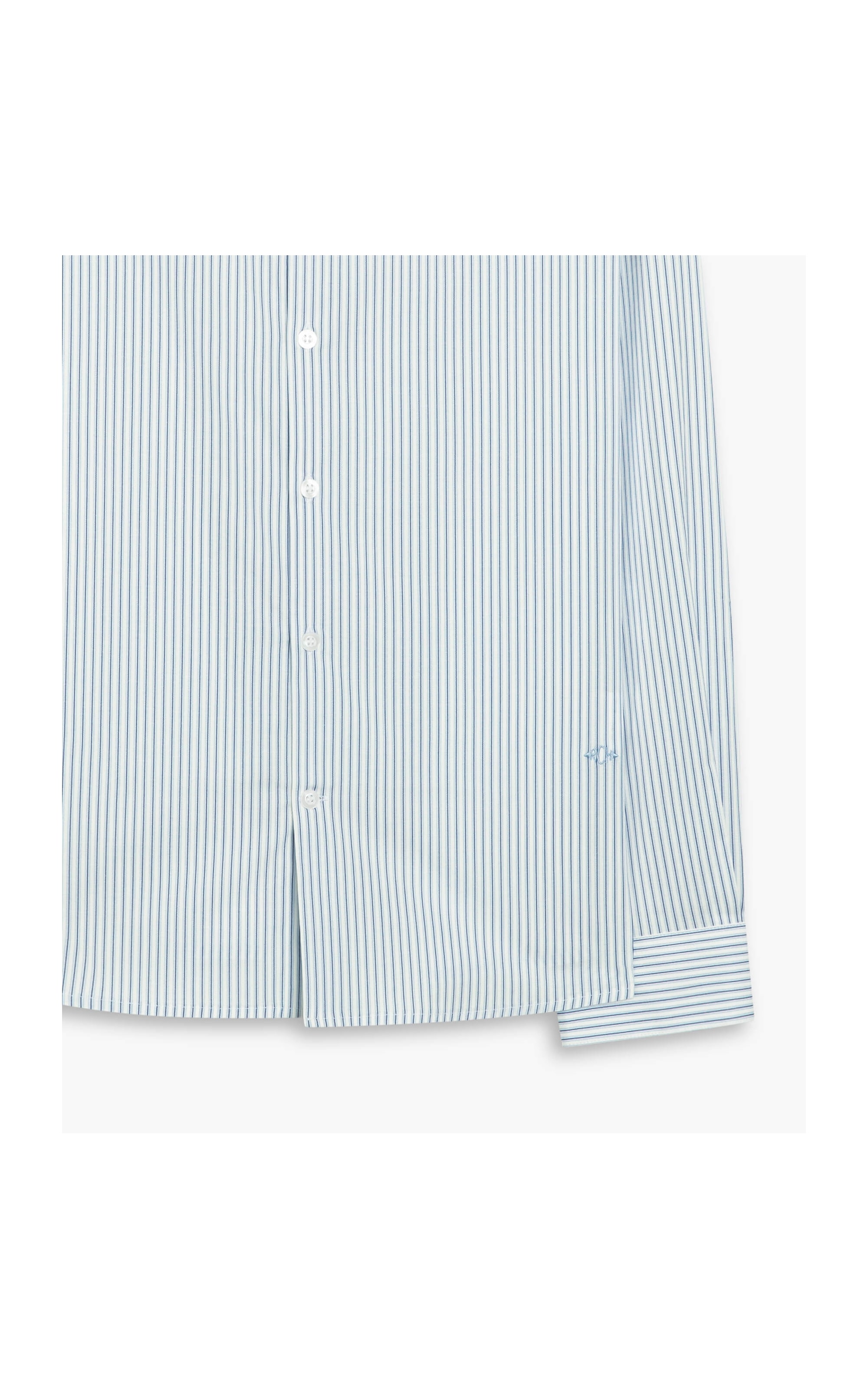 Camisa Traveller Bruno Listrada Ml Azul Claro