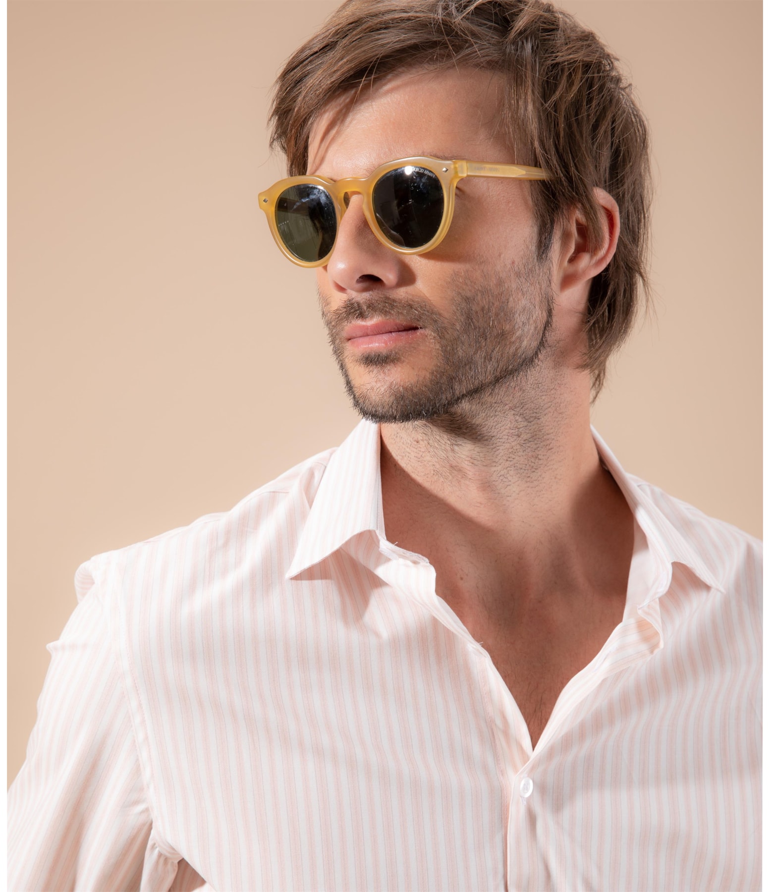 Camisa Traveller Jonas Listrada Ml Rosa