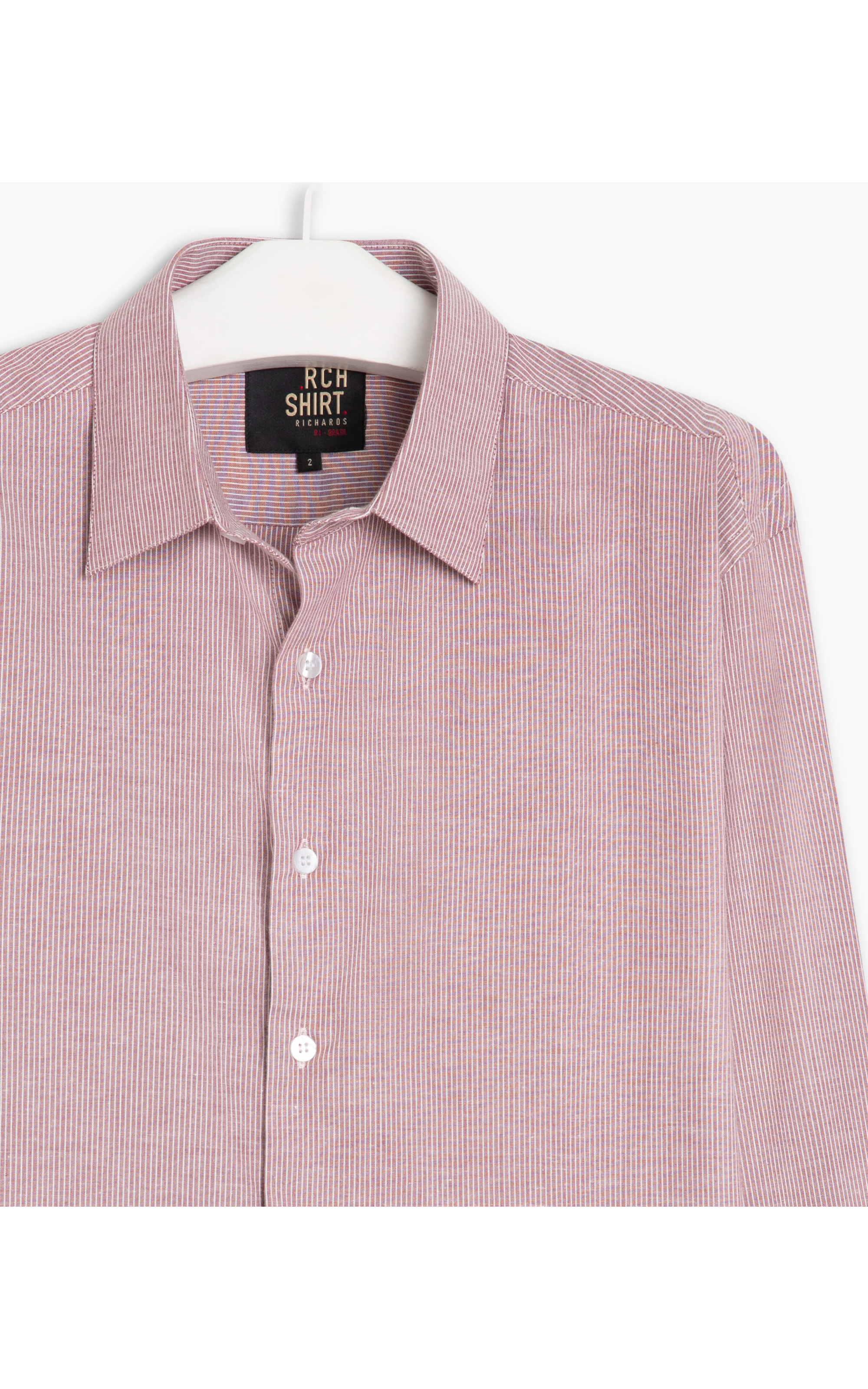 Camisa Traveller Listras Matheus Ml Bordeaux