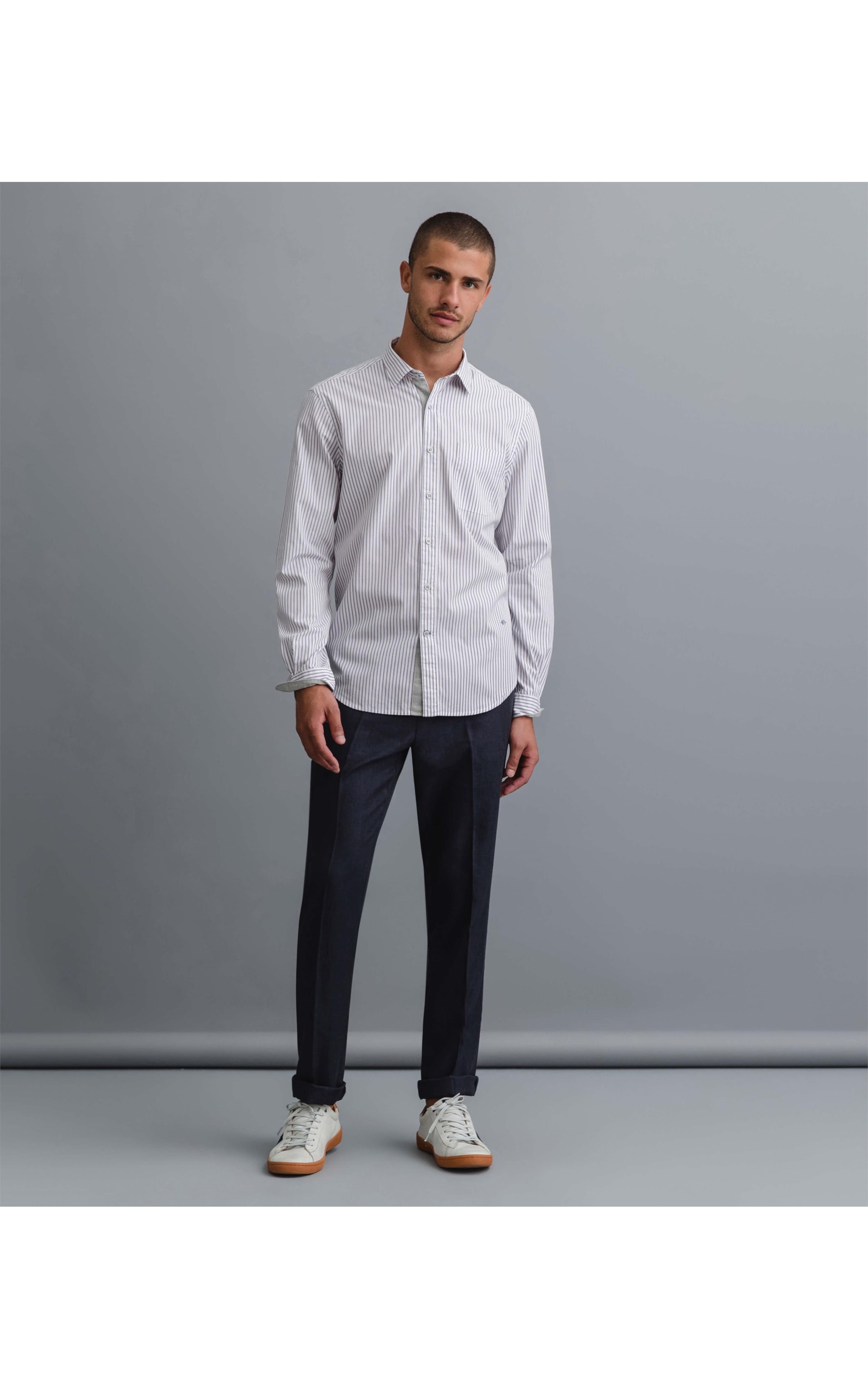 Camisa Traveller Paris Listrada Ml Off White