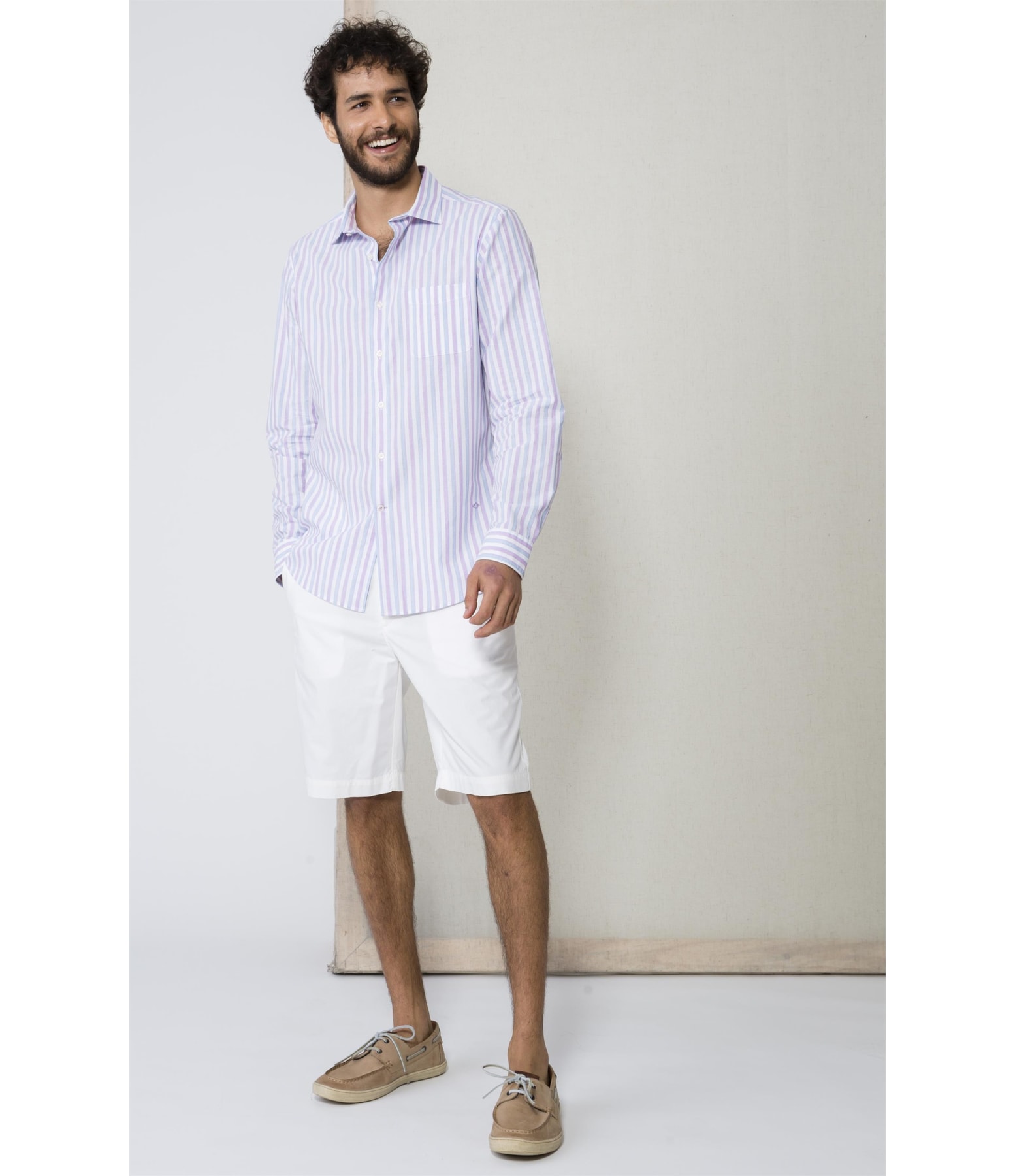 Camisa Traveller Paris Ml Rosa
