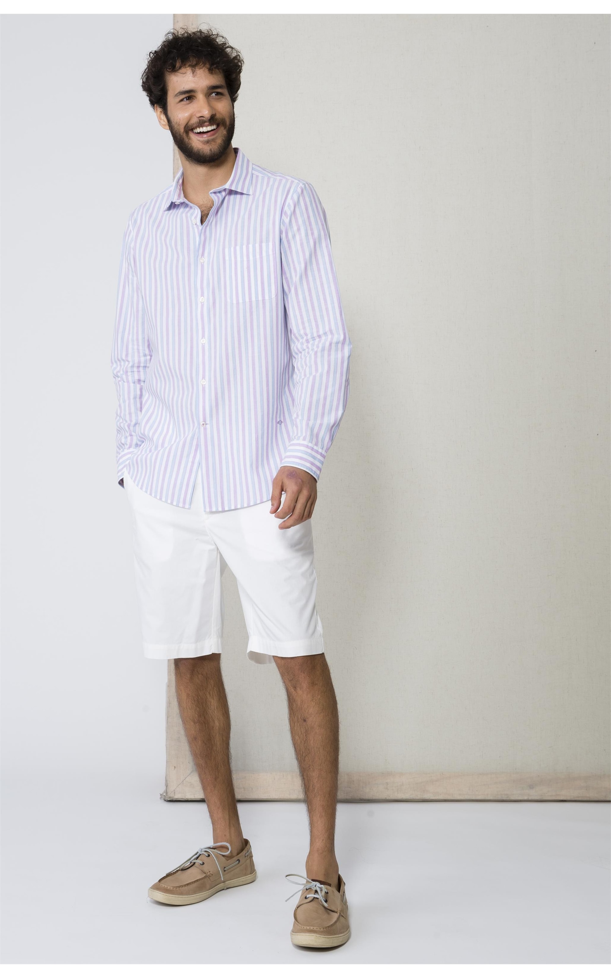 Camisa Traveller Paris Ml Rosa