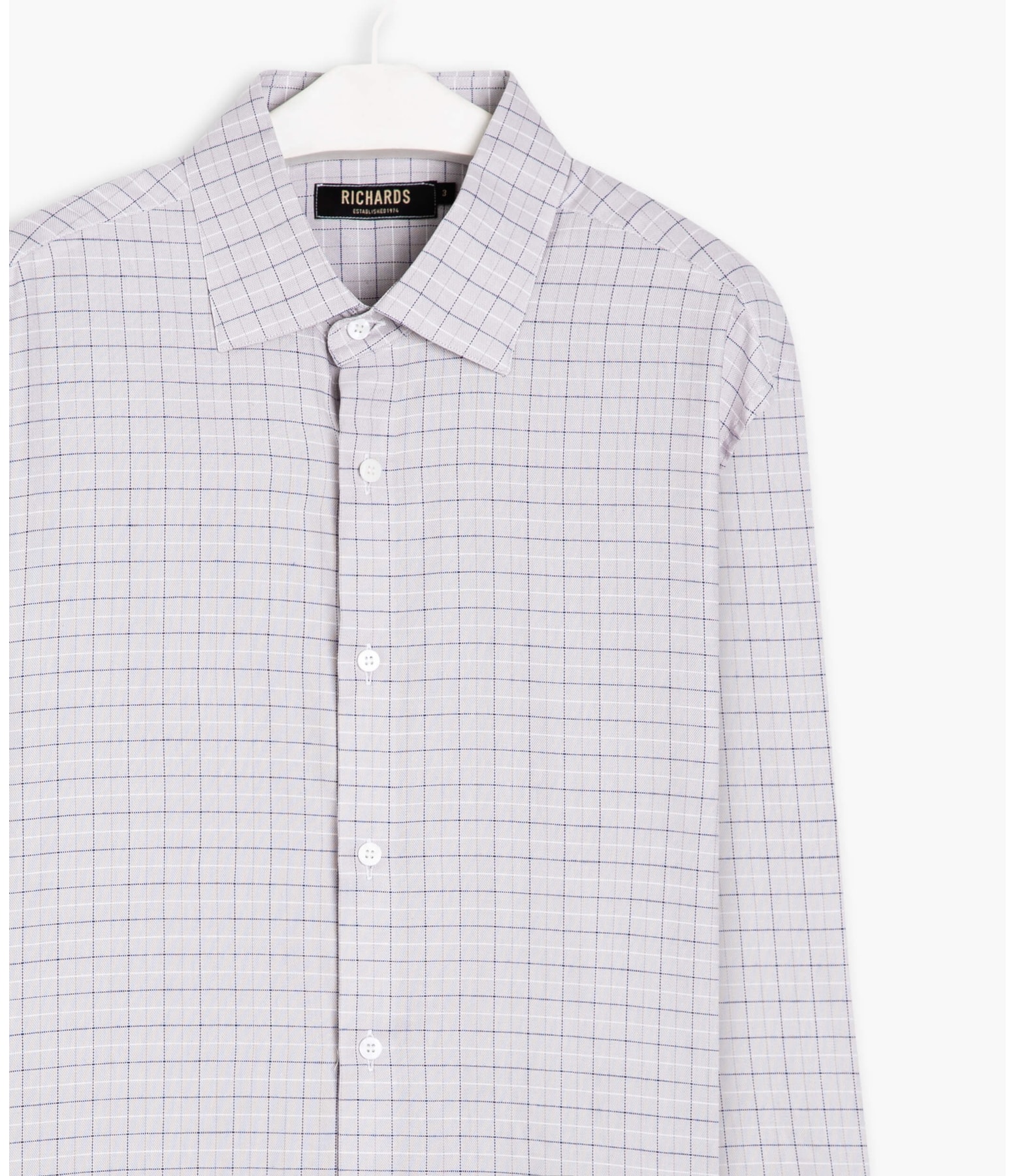 Camisa Traveller Xadrez Samu Cinza Claro