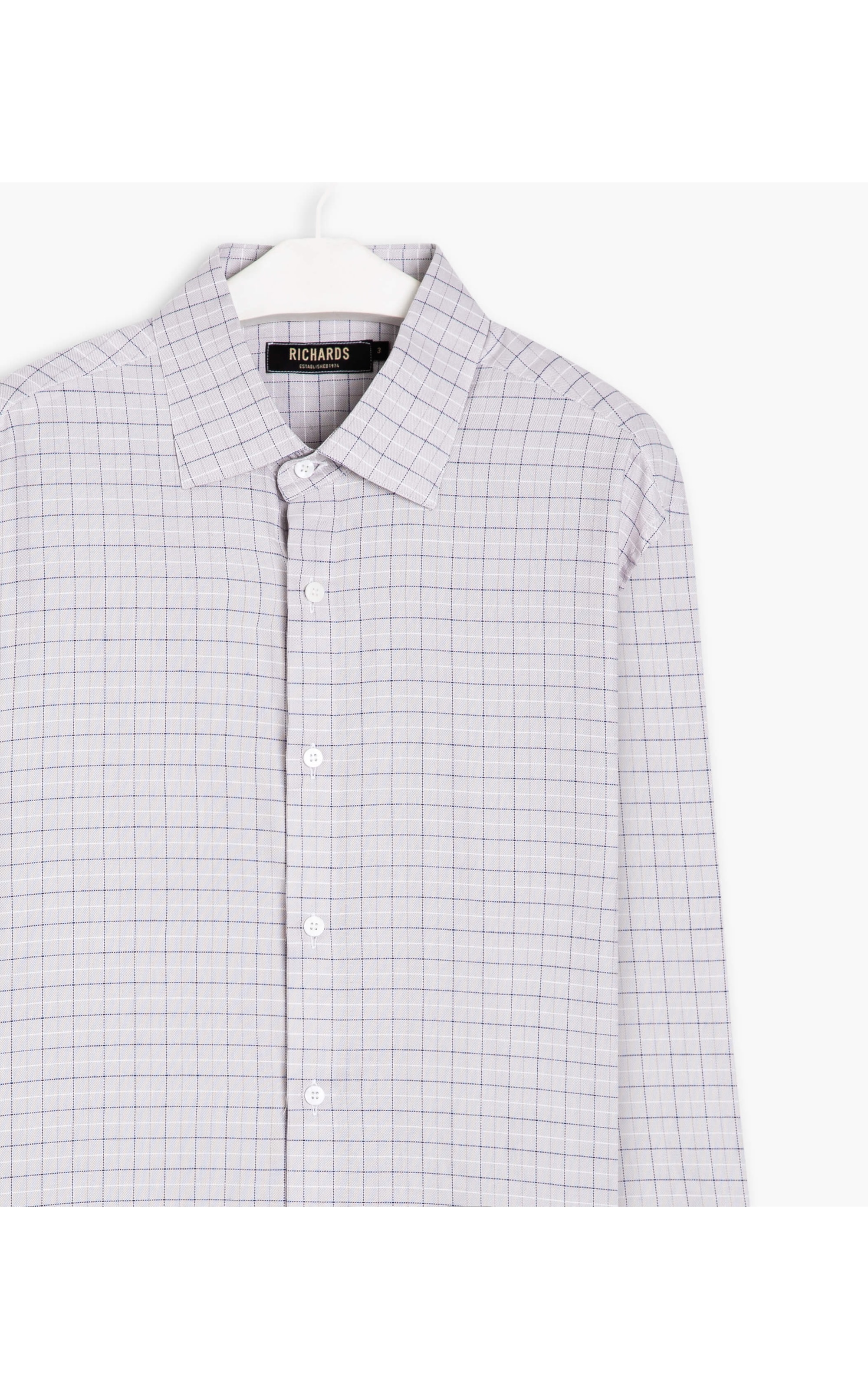Camisa Traveller Xadrez Samu Cinza Claro