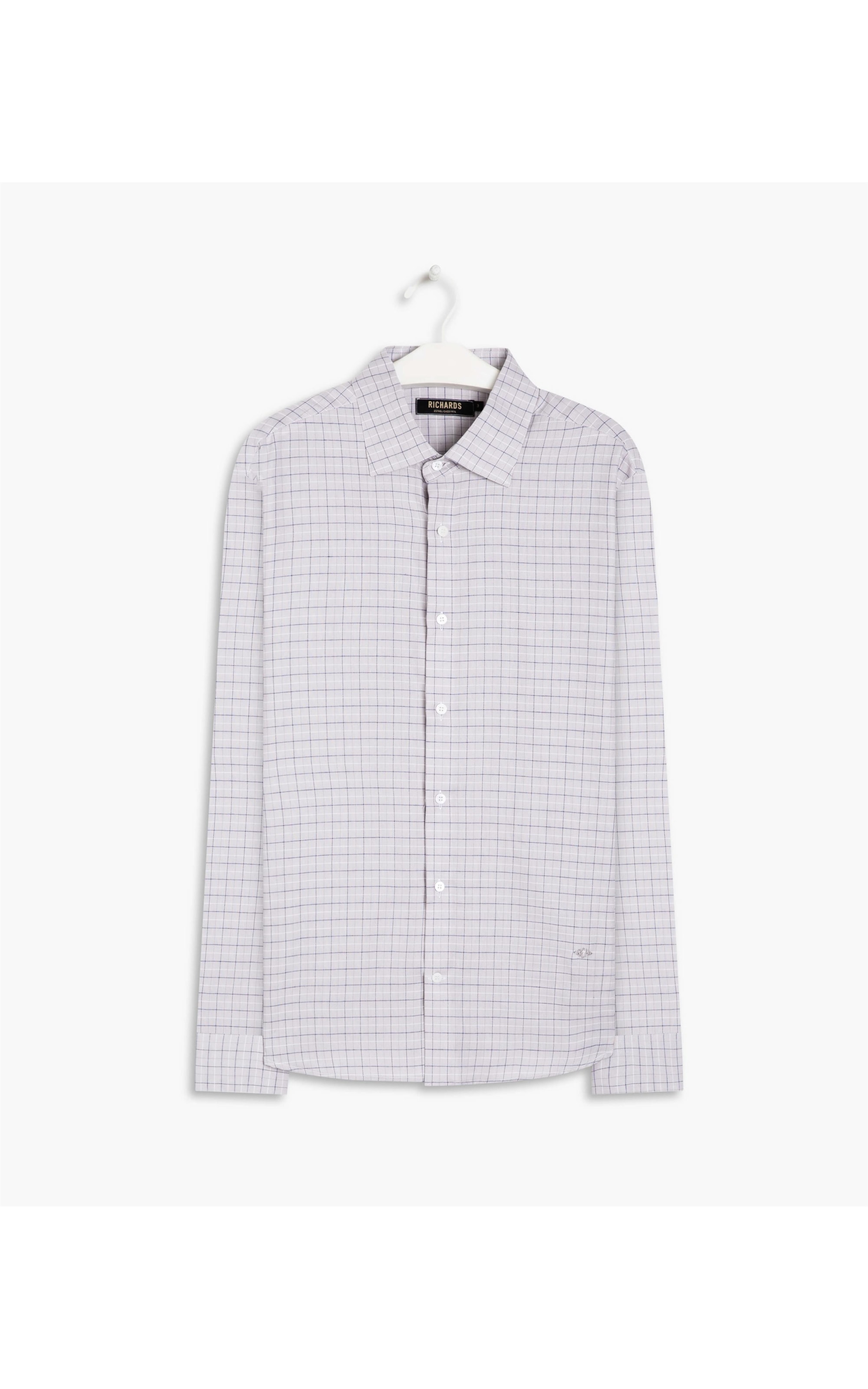 Camisa Traveller Xadrez Samu Cinza Claro