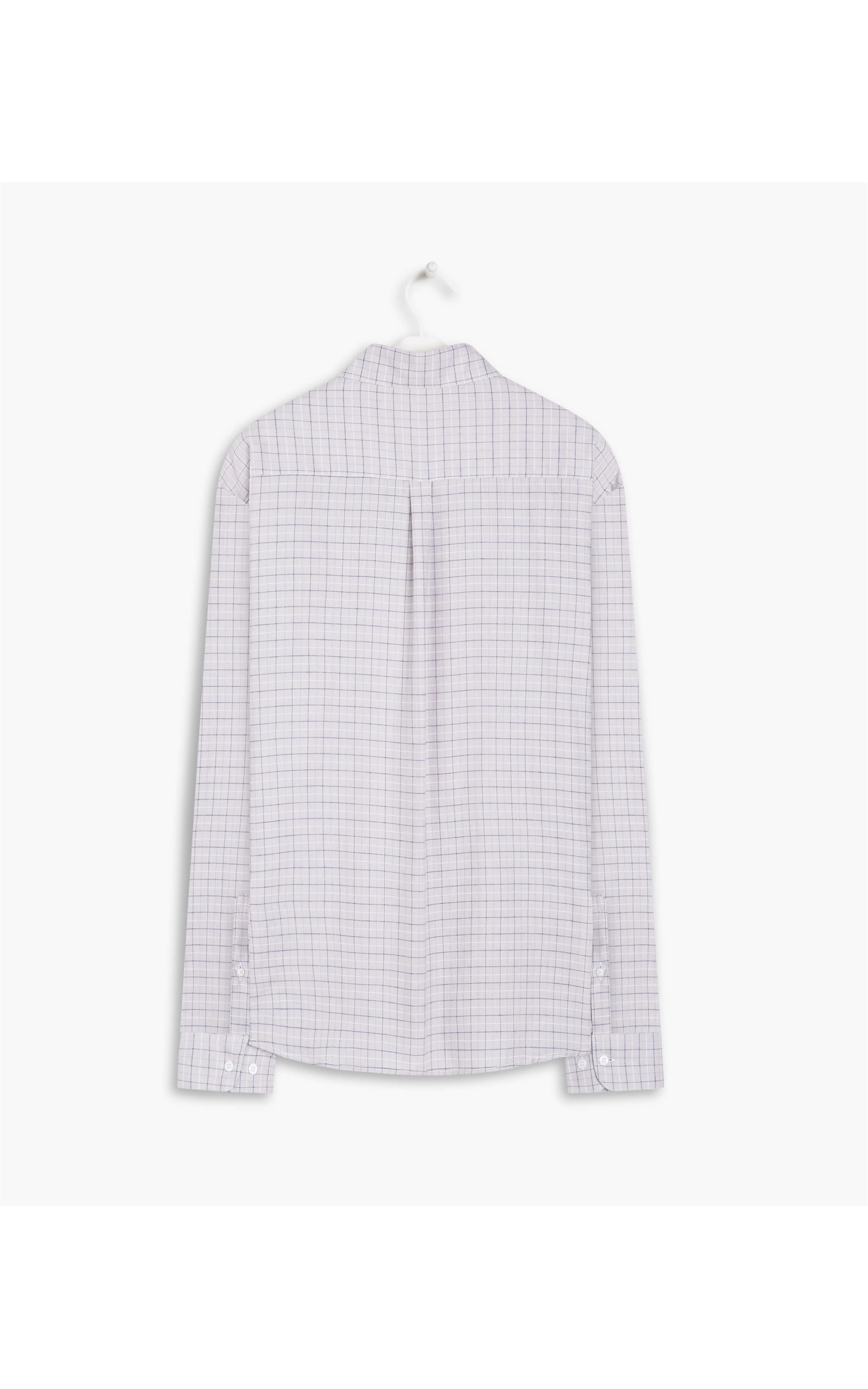 Camisa Traveller Xadrez Samu Cinza Claro