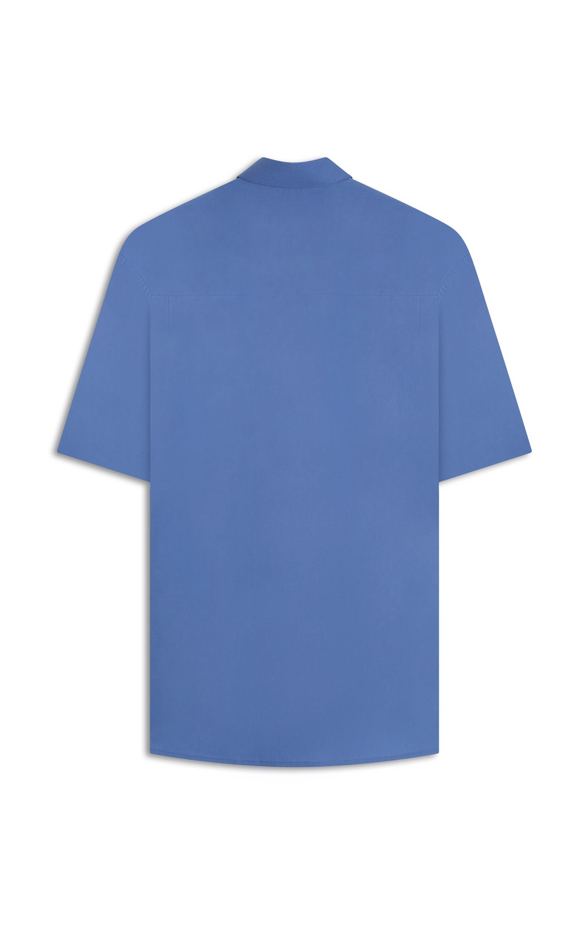 Camisa Tricoline Azul Bic