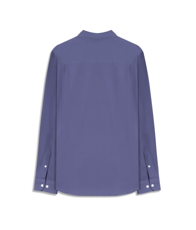 Camisa Tricoline Azul Celeste