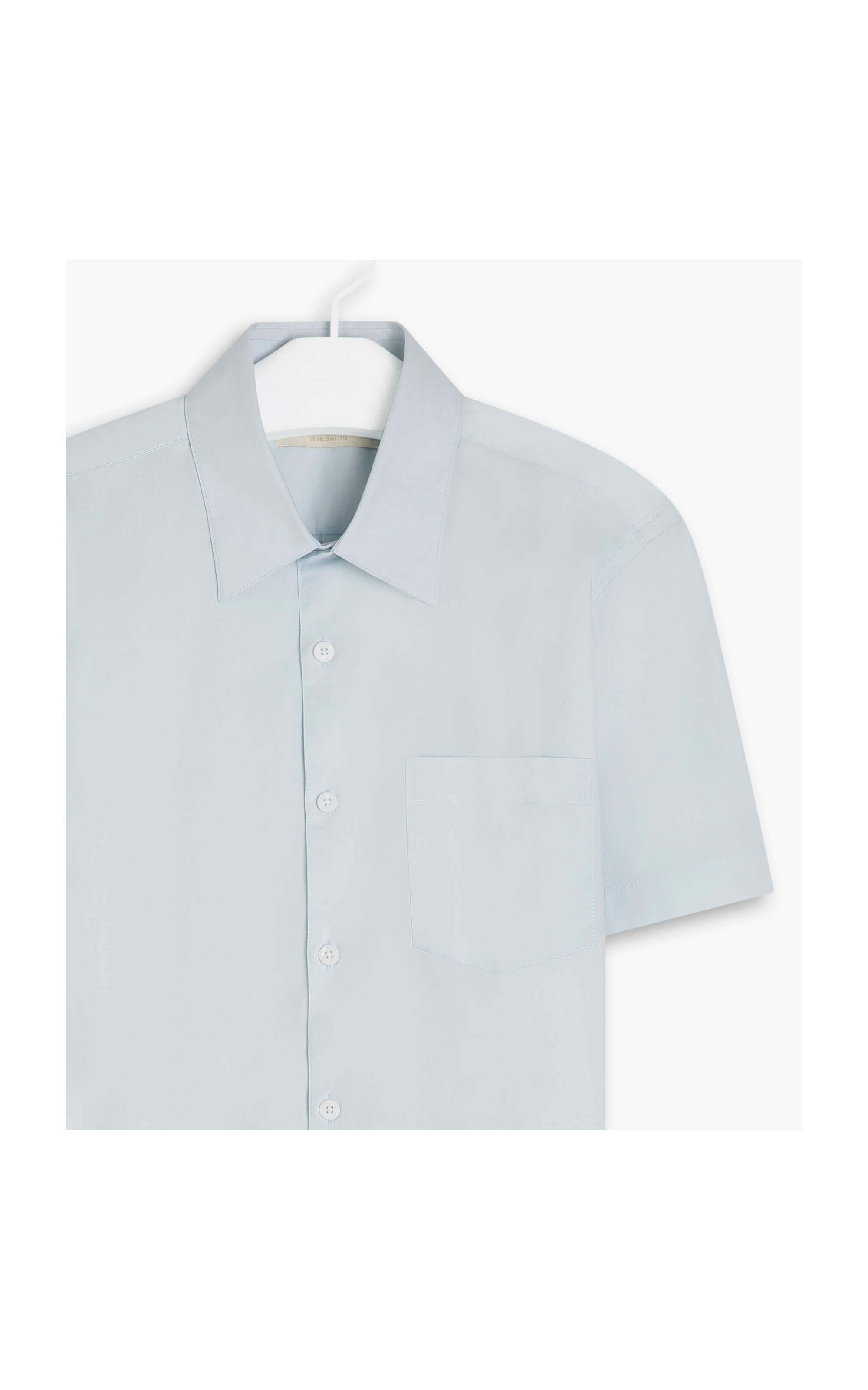 Camisa Tricoline Azul Chofer