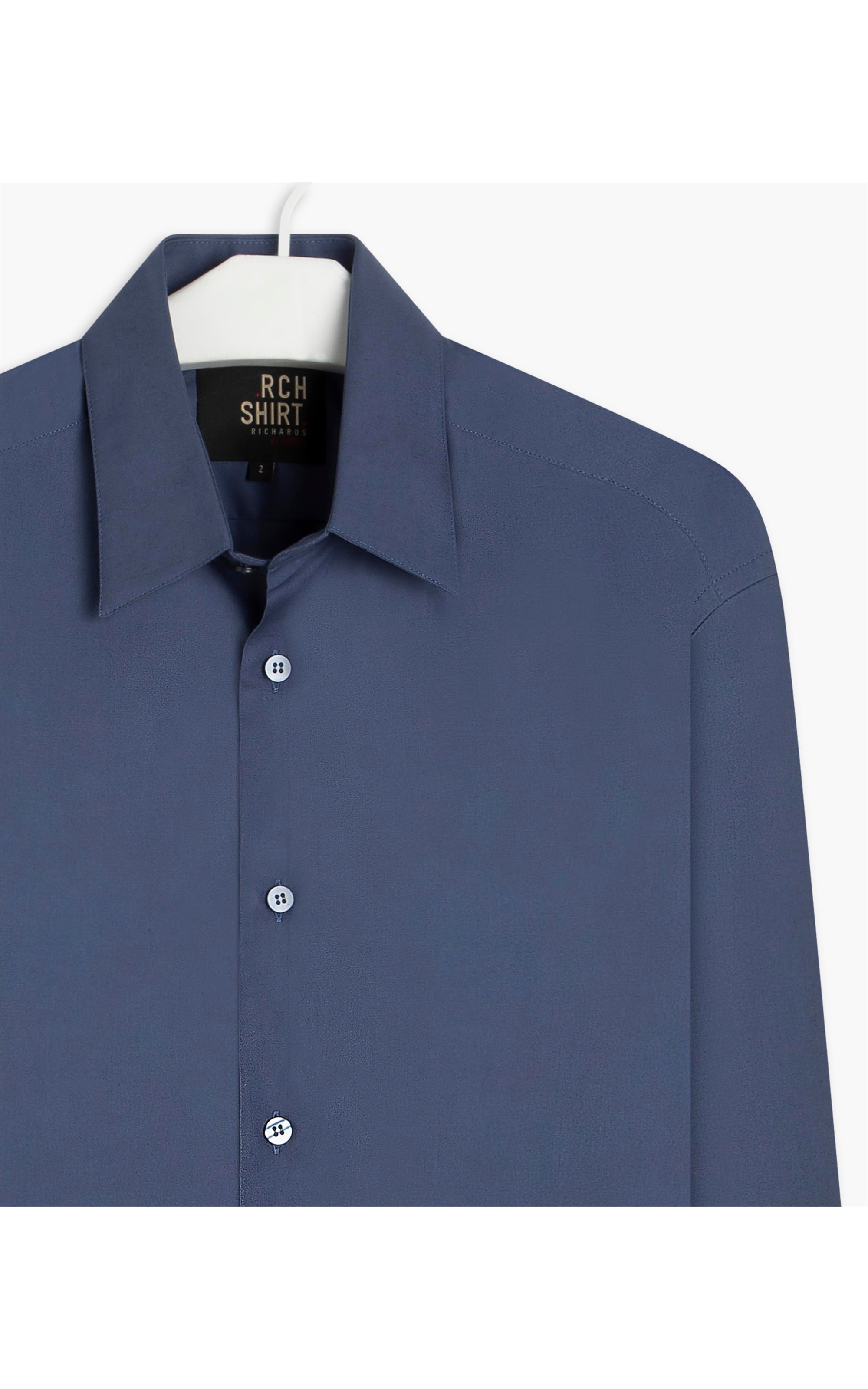 Camisa Tricoline Azul Jeans
