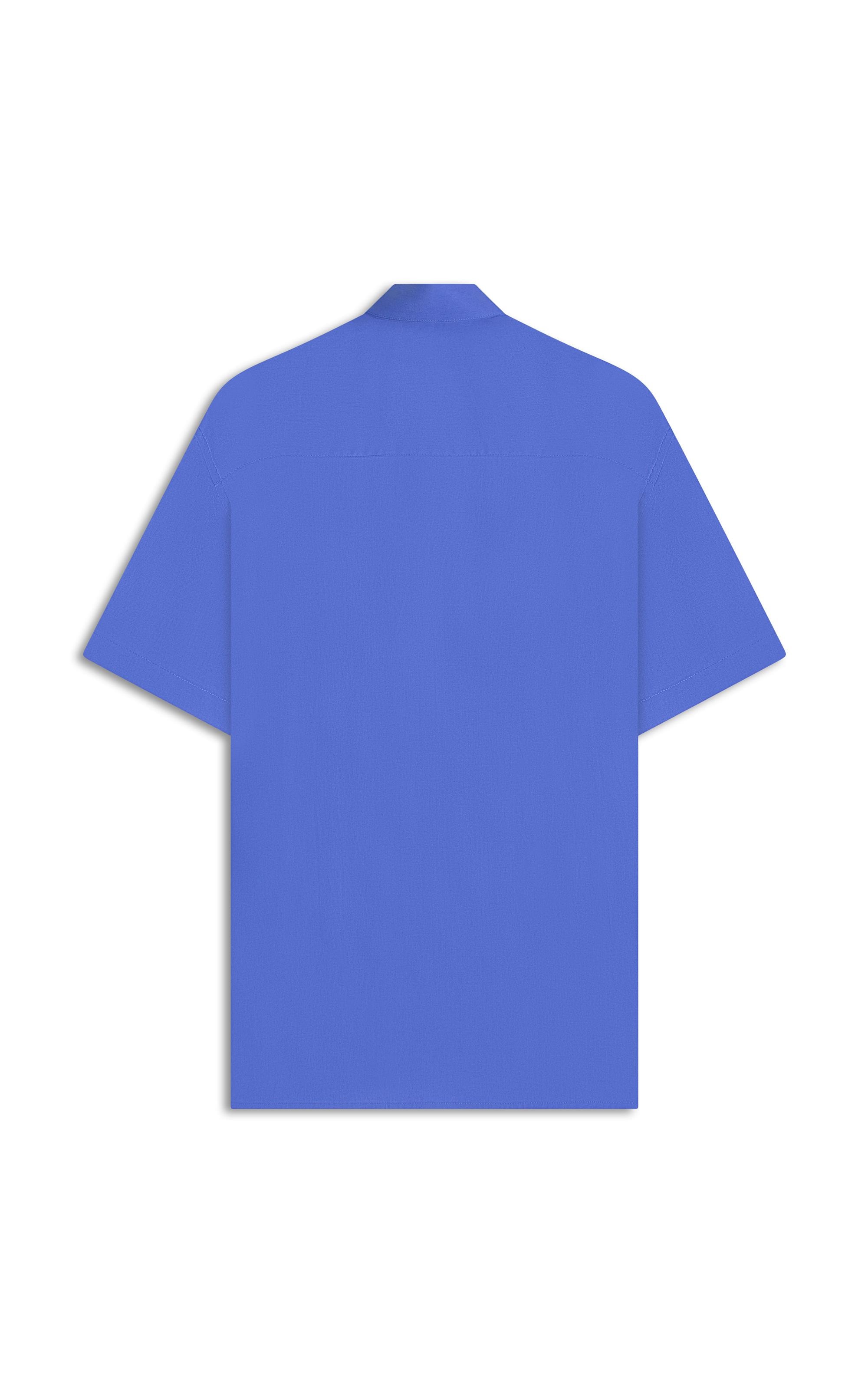 Camisa Tricoline Azul Pervante