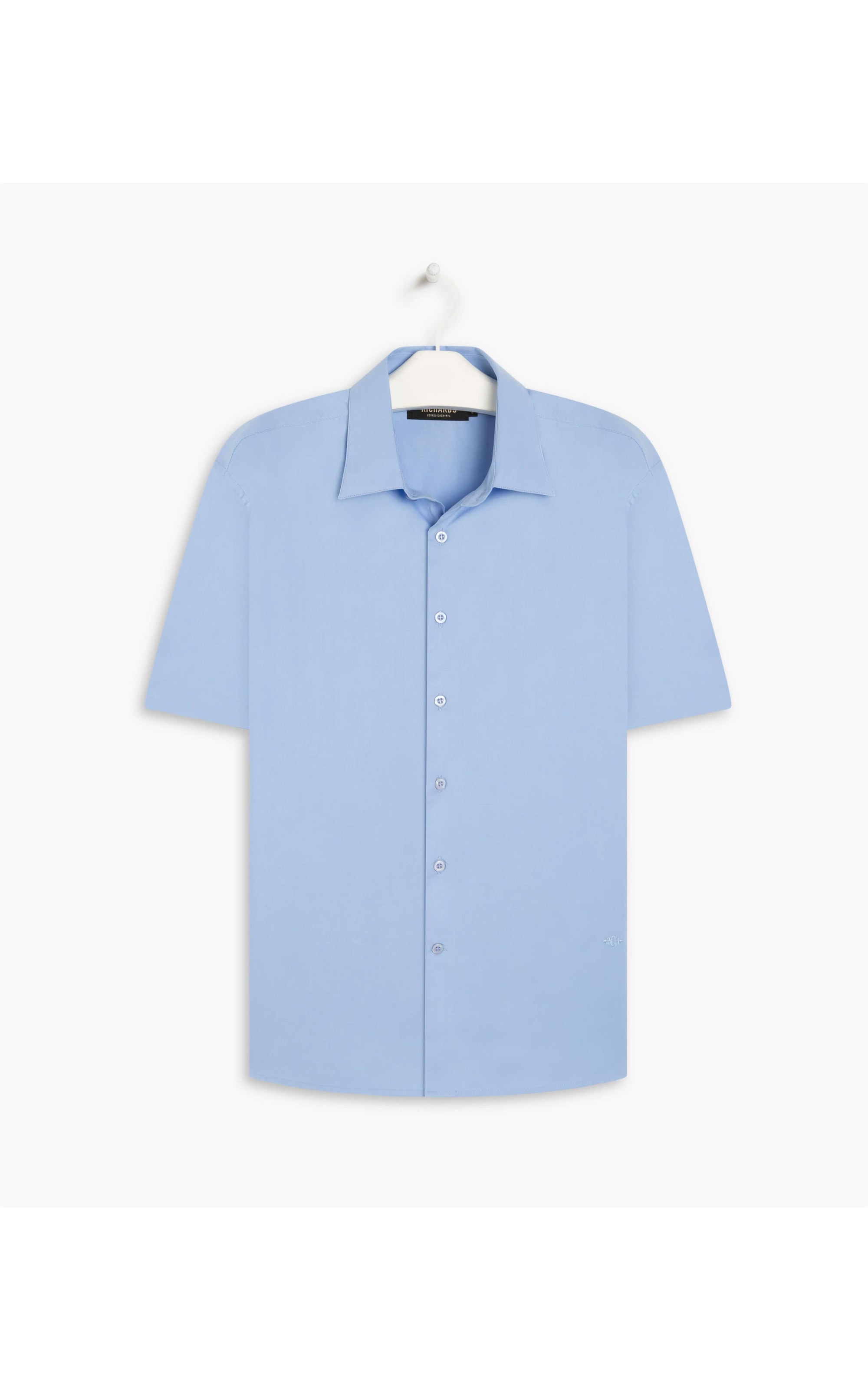 Camisa Tricoline Azul Seco