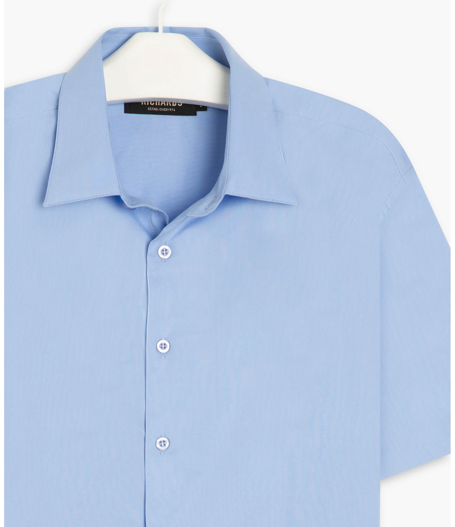 Camisa Tricoline Azul Seco
