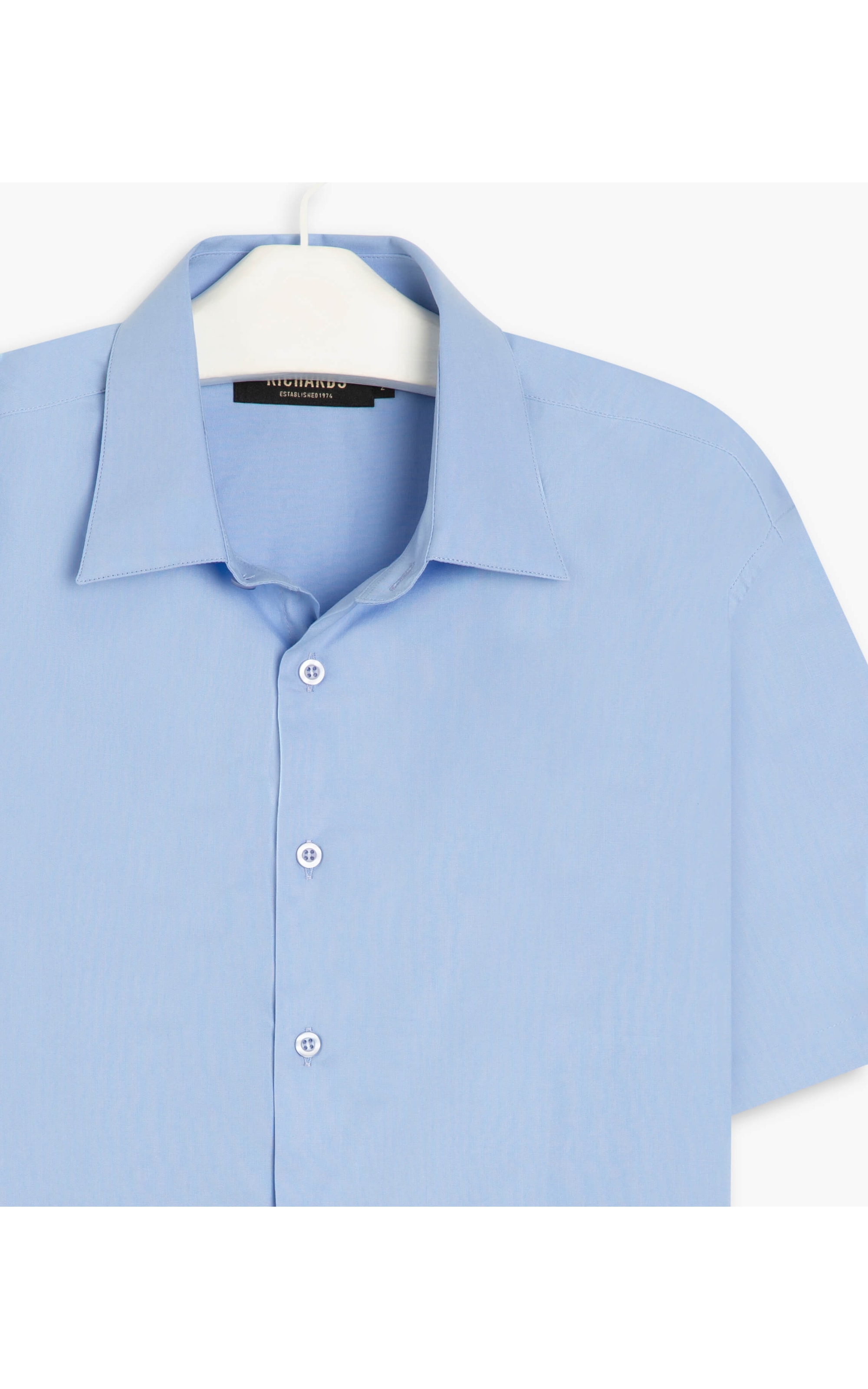 Camisa Tricoline Azul Seco