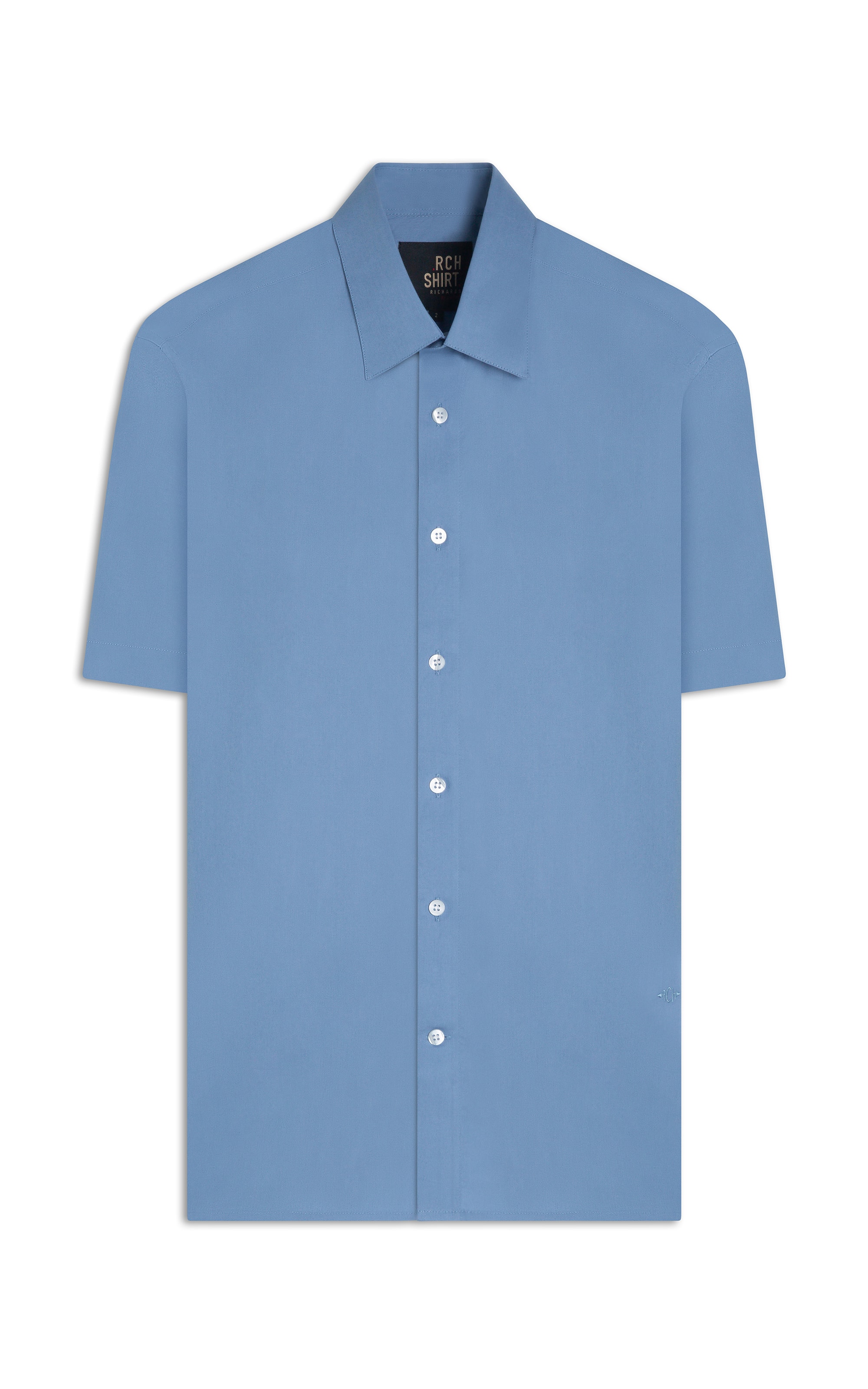 Camisa Tricoline Azul Seco