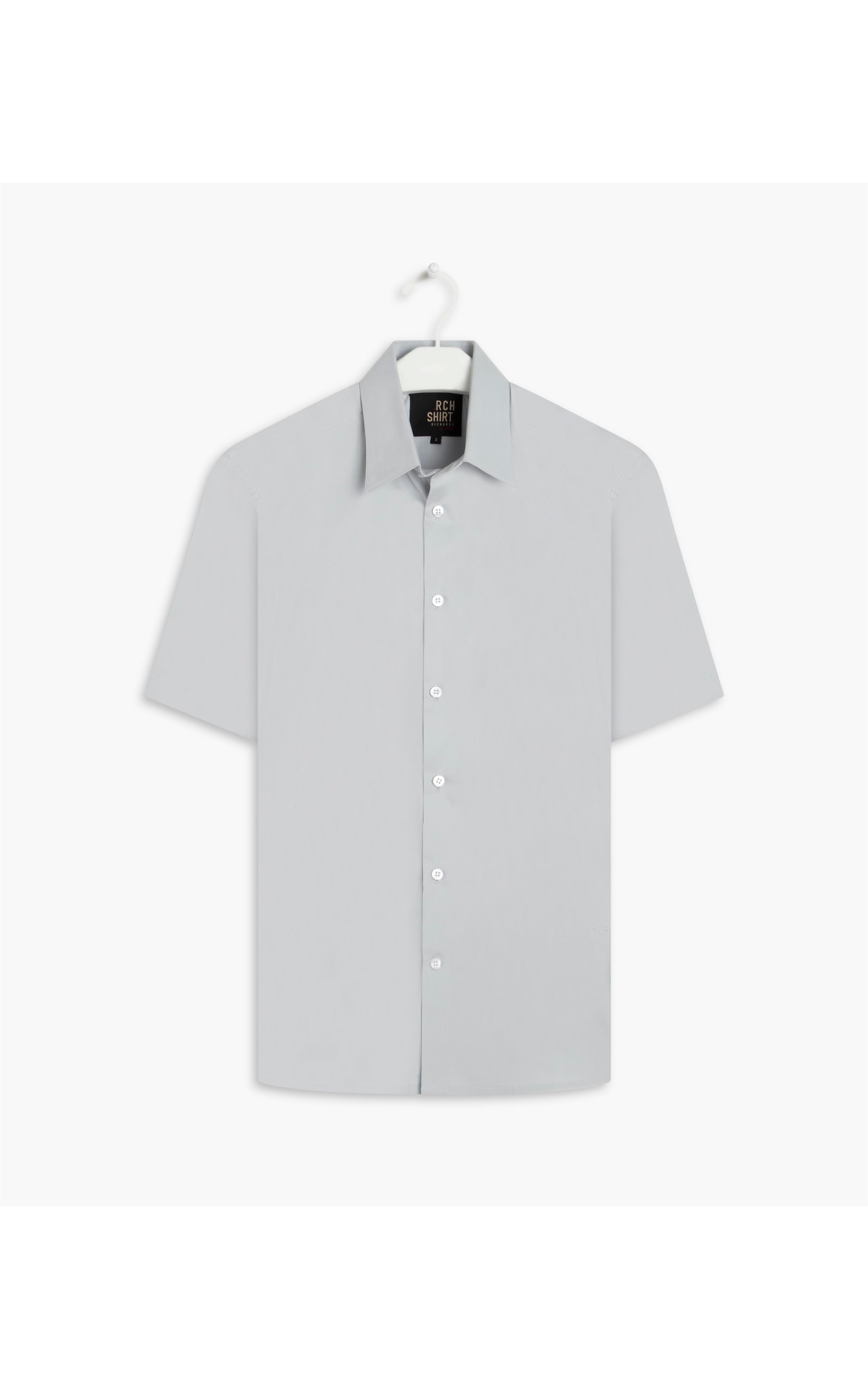 Camisa Tricoline Cinza Claro