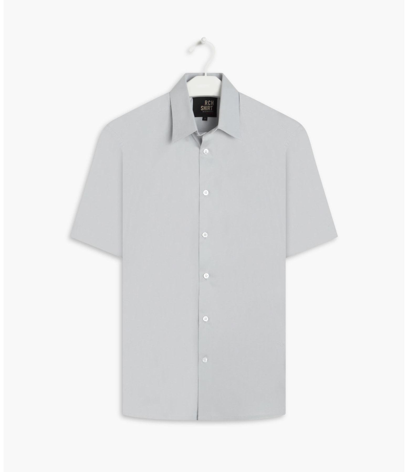Camisa Tricoline Cinza Claro