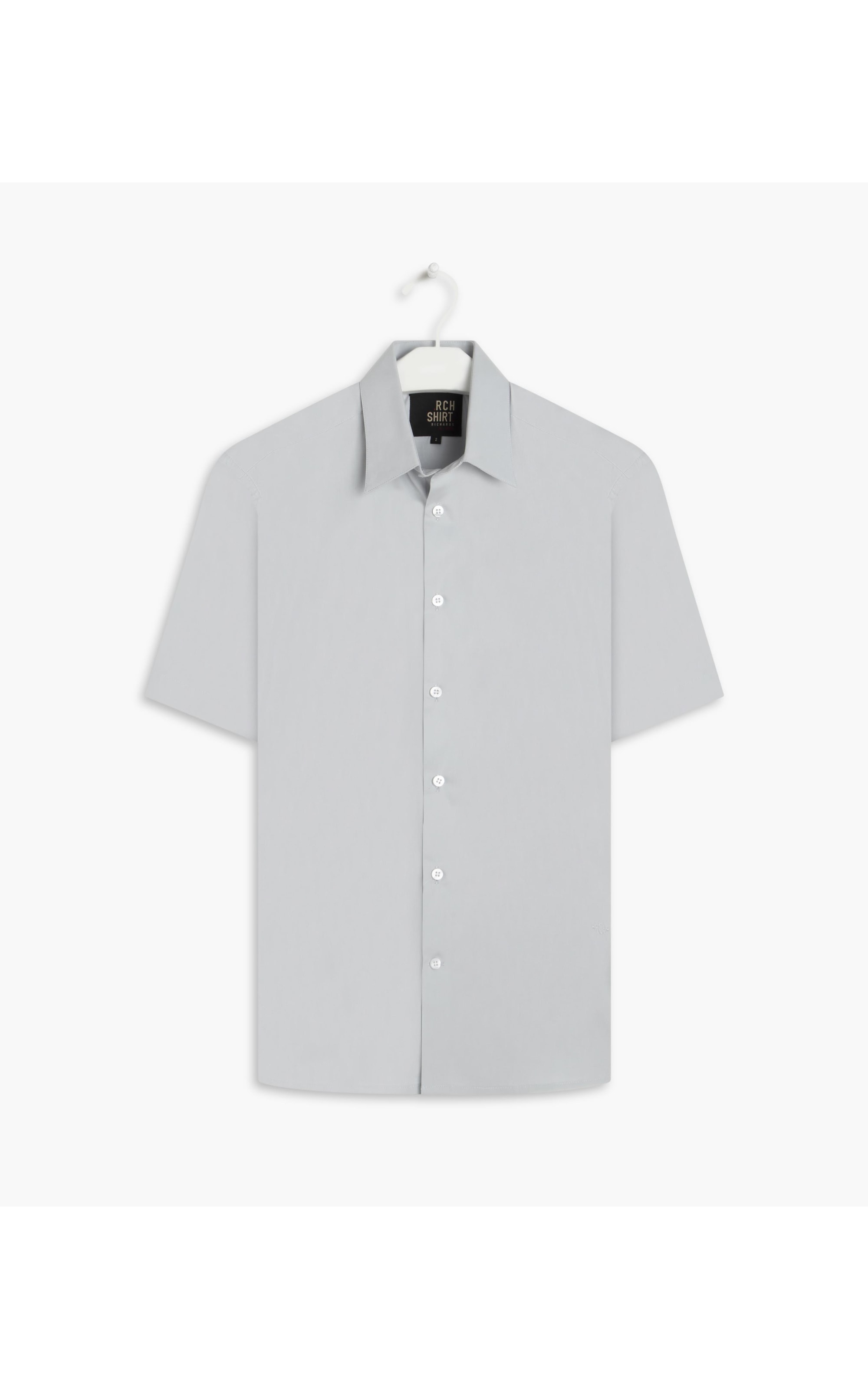 Camisa Tricoline Cinza Claro