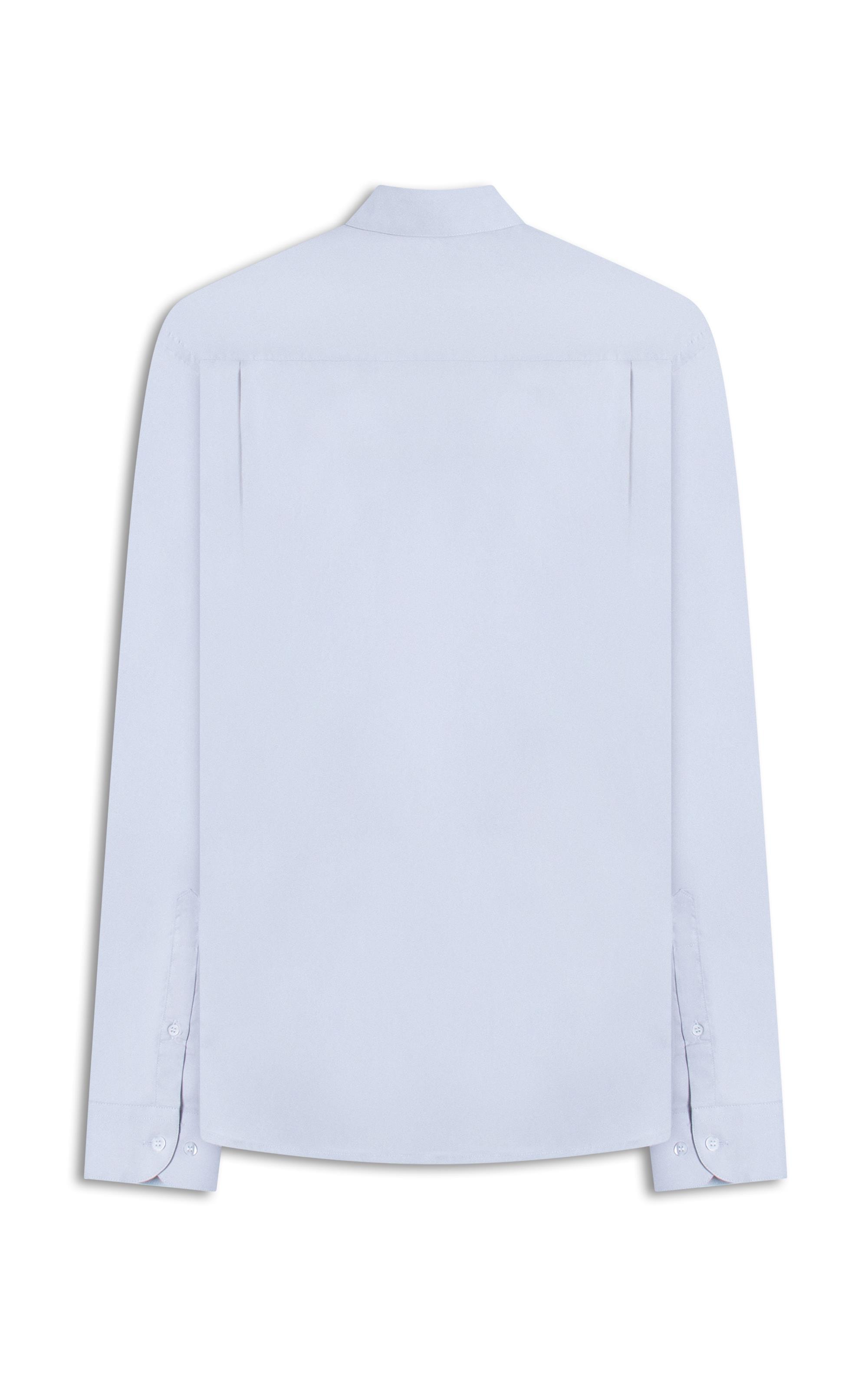 Camisa Tricoline Cinza Claro