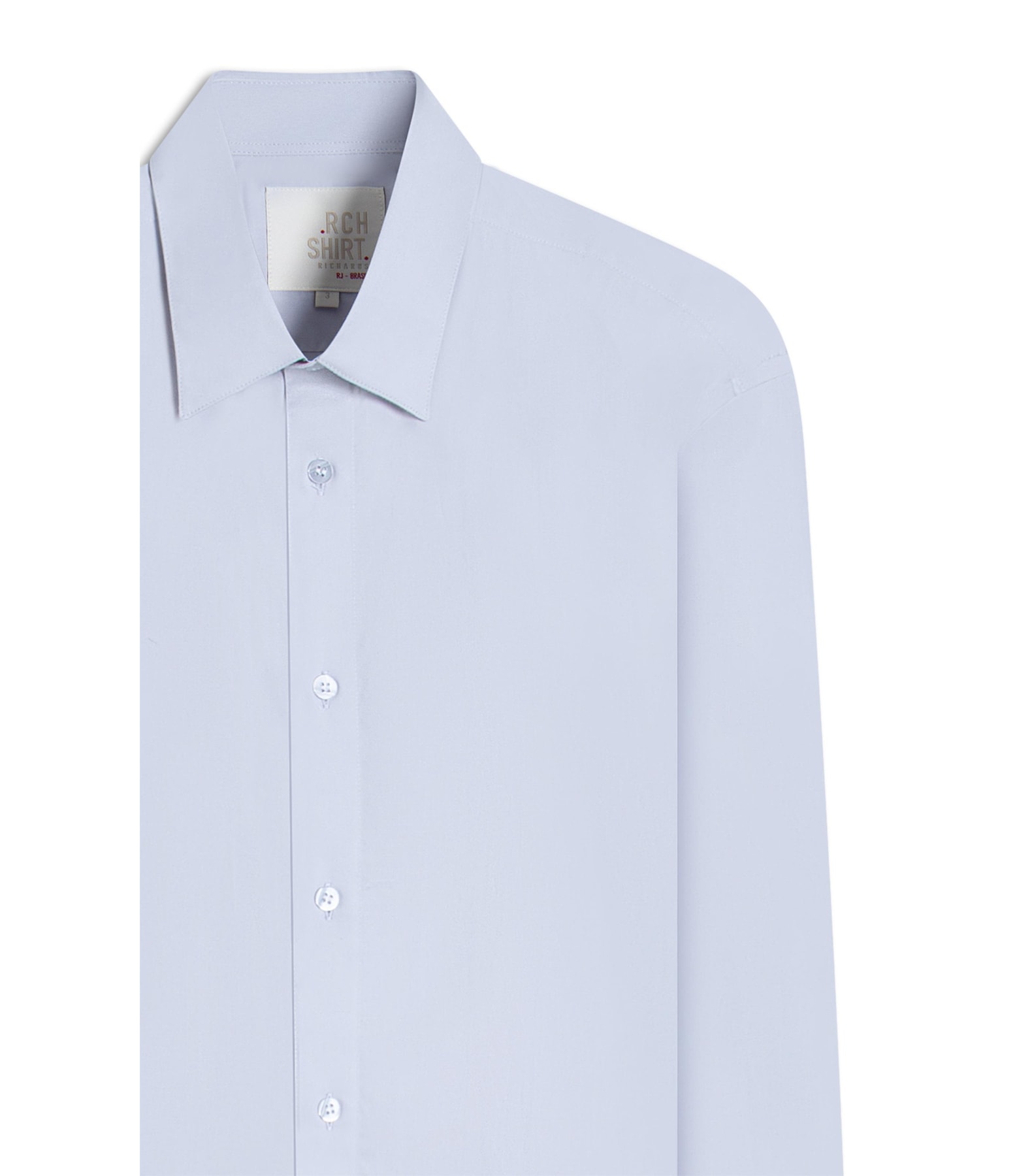 Camisa Tricoline Cinza Claro