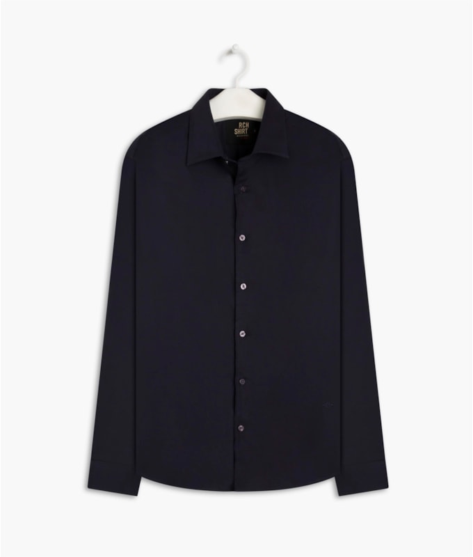 Camisa Tricoline Dark Navy