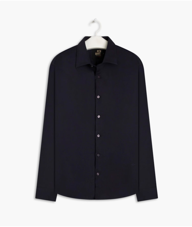 Camisa Tricoline Dark Navy