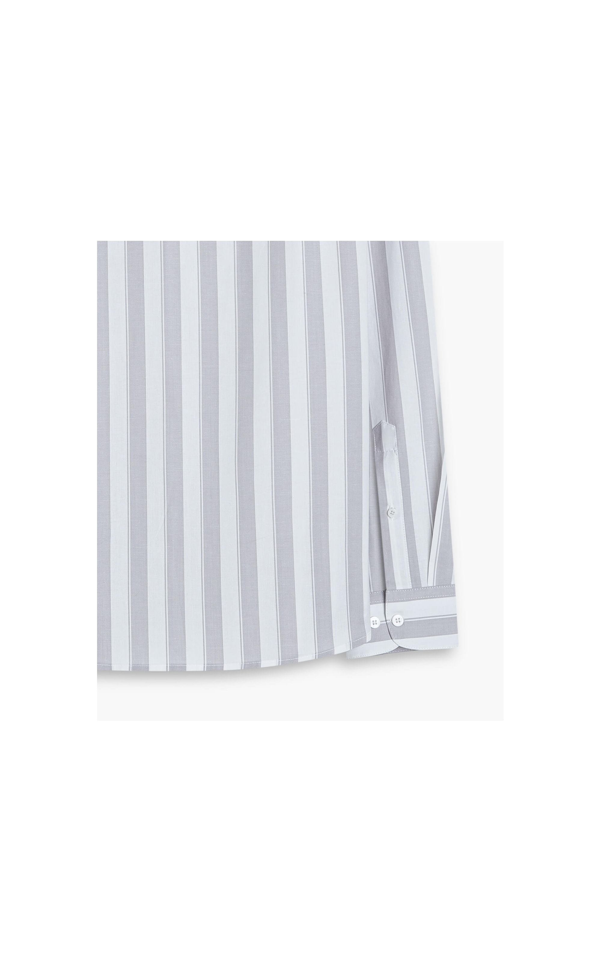 Camisa Tricoline Dillon Ml Cinza Claro