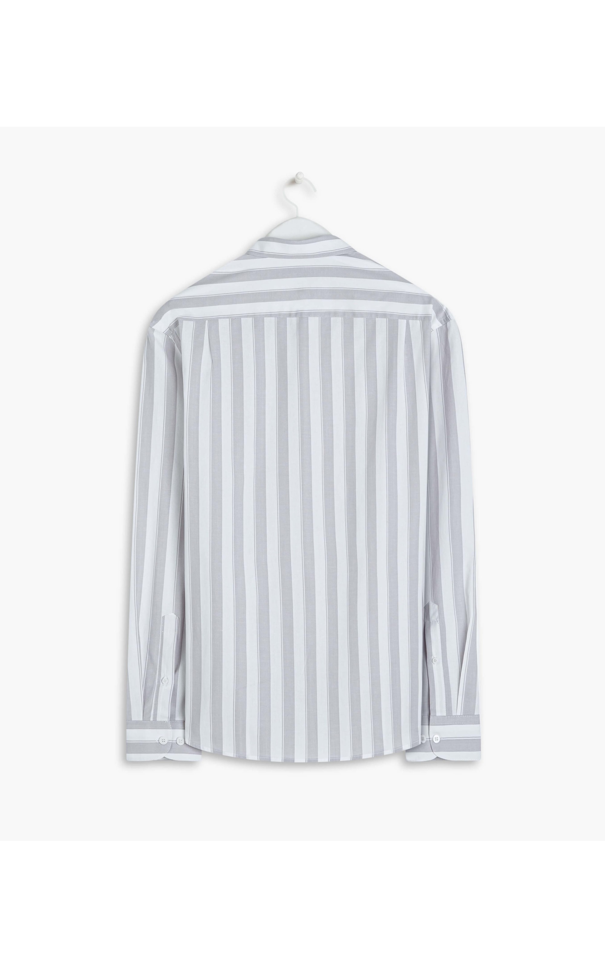 Camisa Tricoline Dillon Ml Cinza Claro