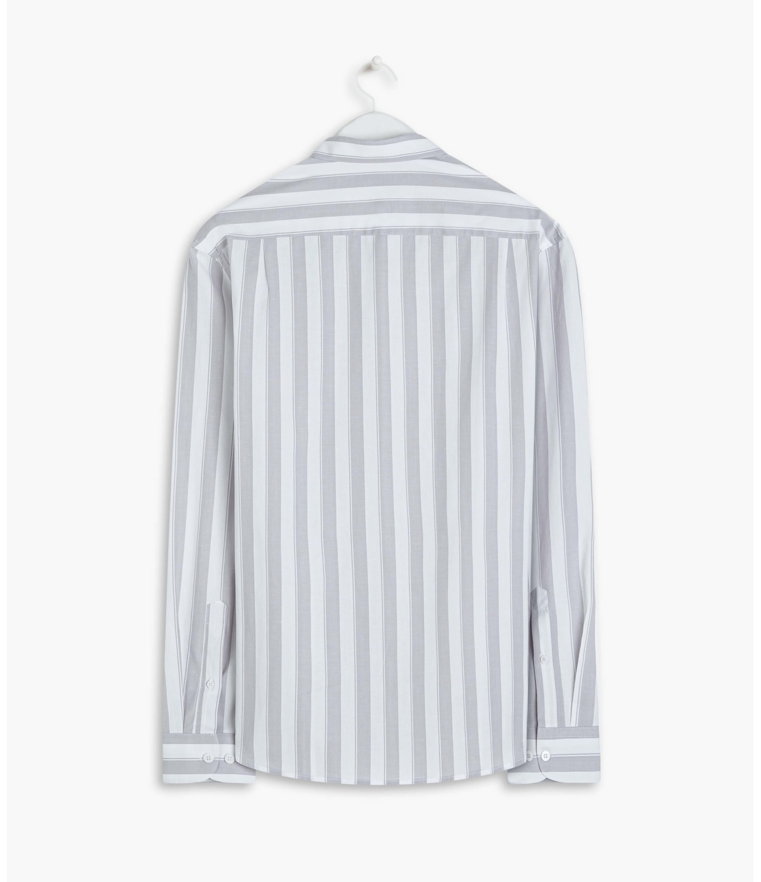 Camisa Tricoline Dillon Ml Cinza Claro