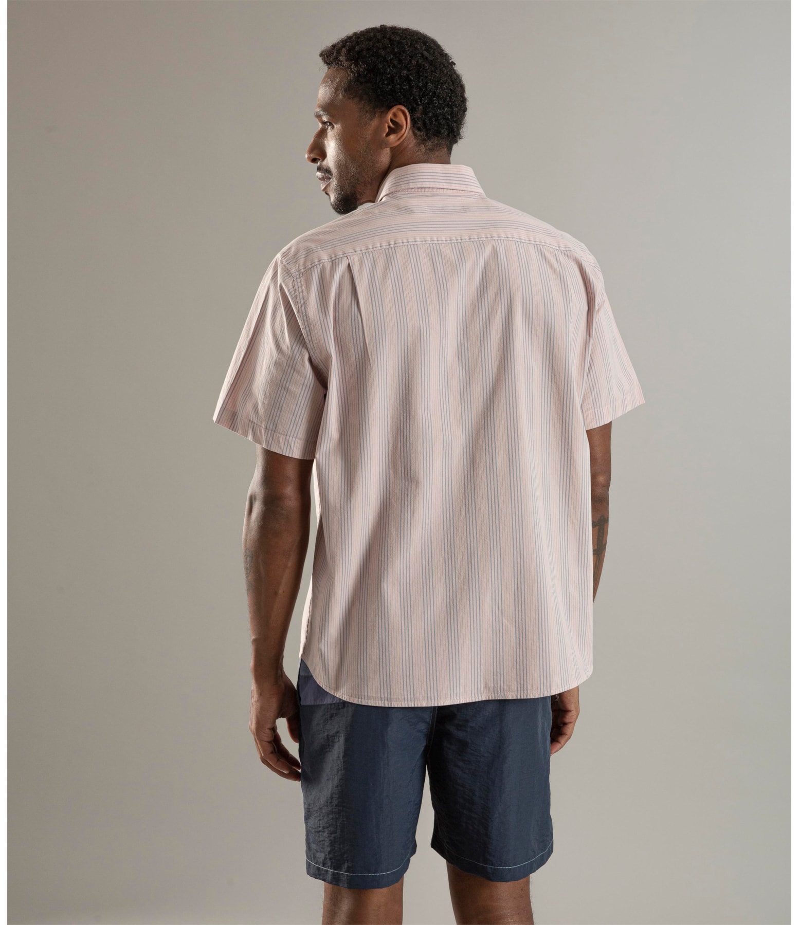 Camisa Tricoline Dom Mc Rosa