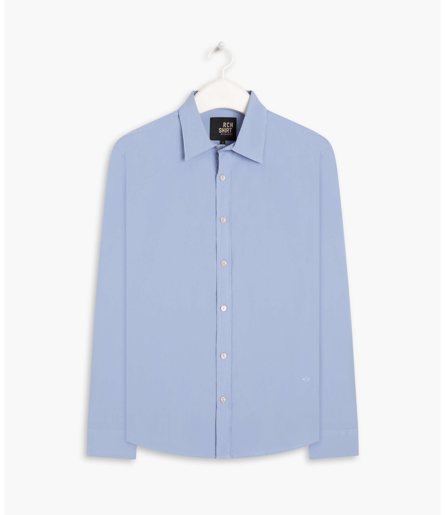 Camisa Tricoline Garment Dye Ml Azul Chofer