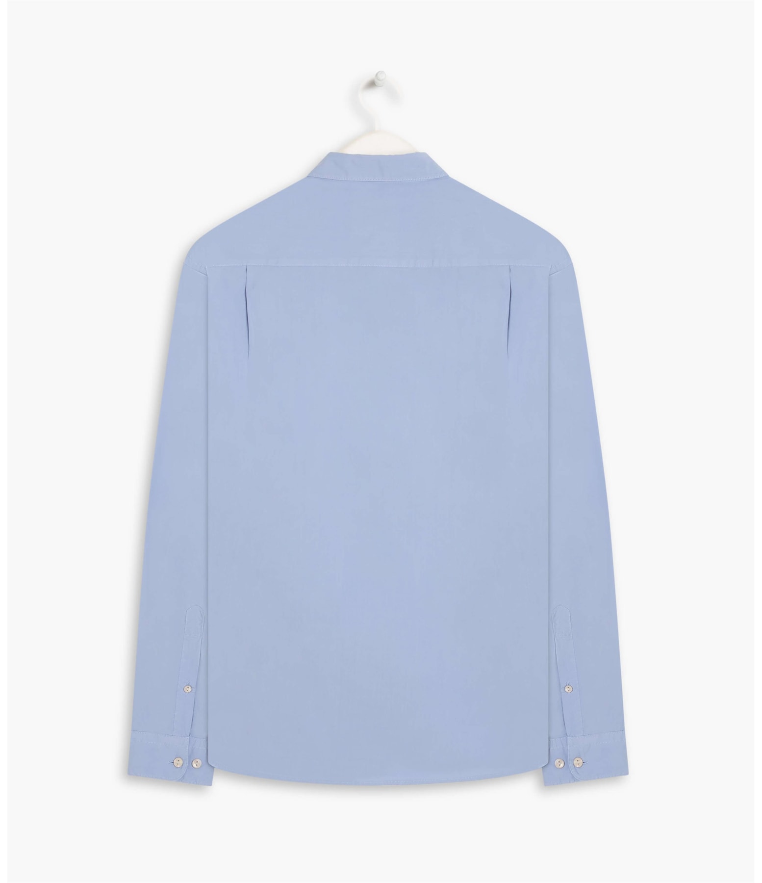 Camisa Tricoline Garment Dye Ml Azul Chofer