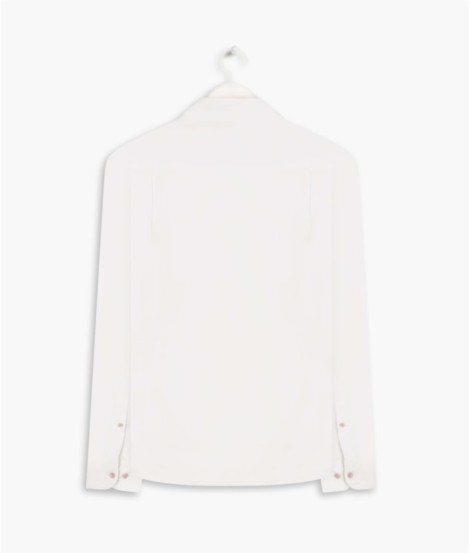 Camisa Tricoline Garment Dye Ml Branco