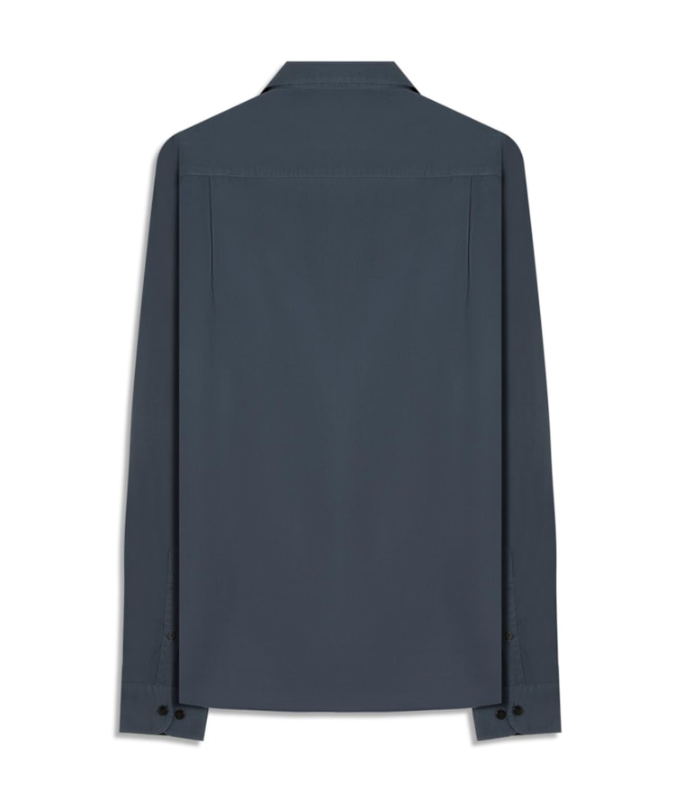 Camisa Tricoline Garment Dye Ml Dark Navy