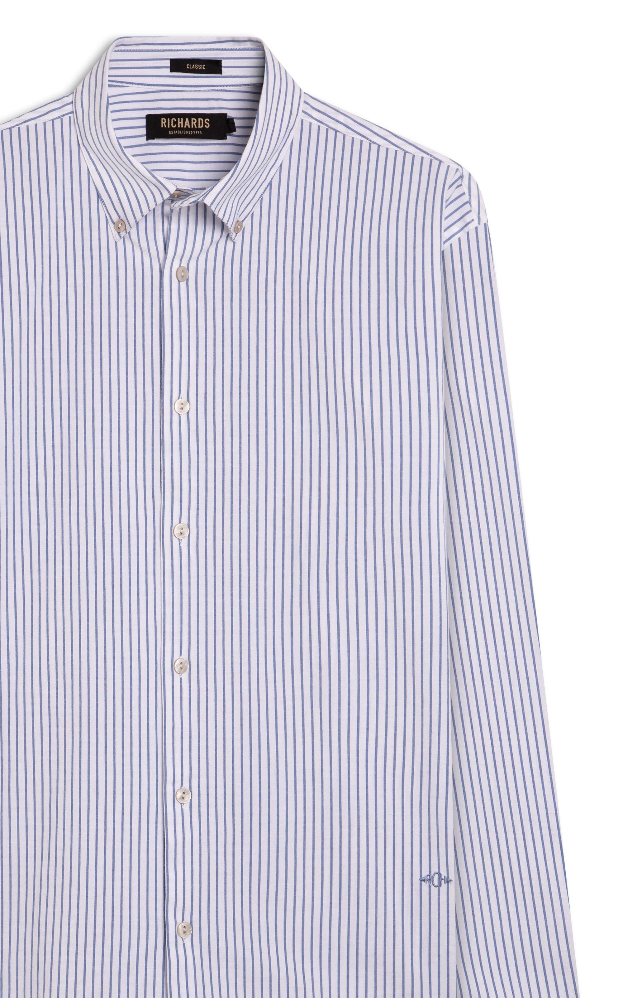 Camisa Tricoline Houston Azul Bic