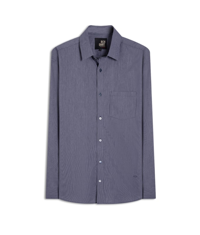 Camisa Tricoline Joao Ml Marinho