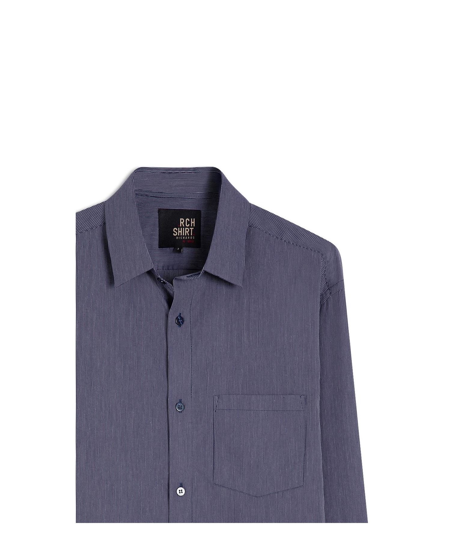 Camisa Tricoline Joao Ml Marinho